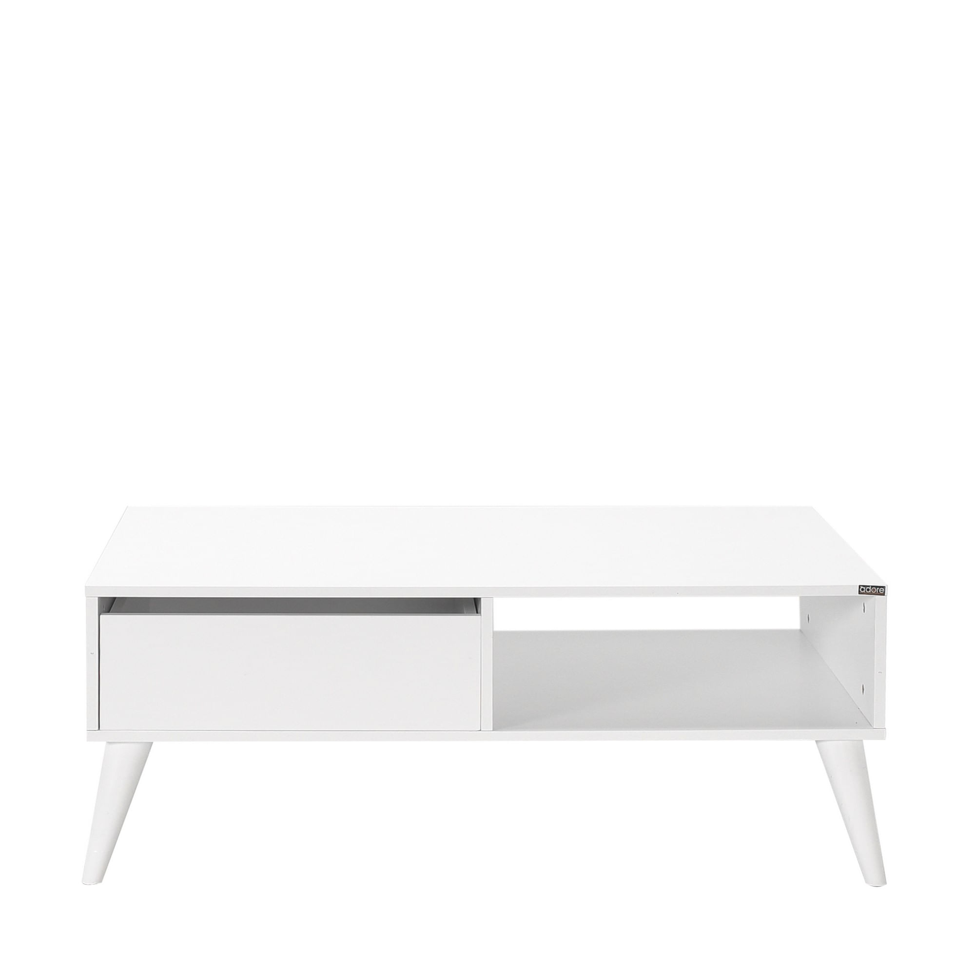 Masuta de cafea, Hanah Home, pal melaminat, alb diamant, 110x65x42 cm, 479ADR1799 — imaginea 2