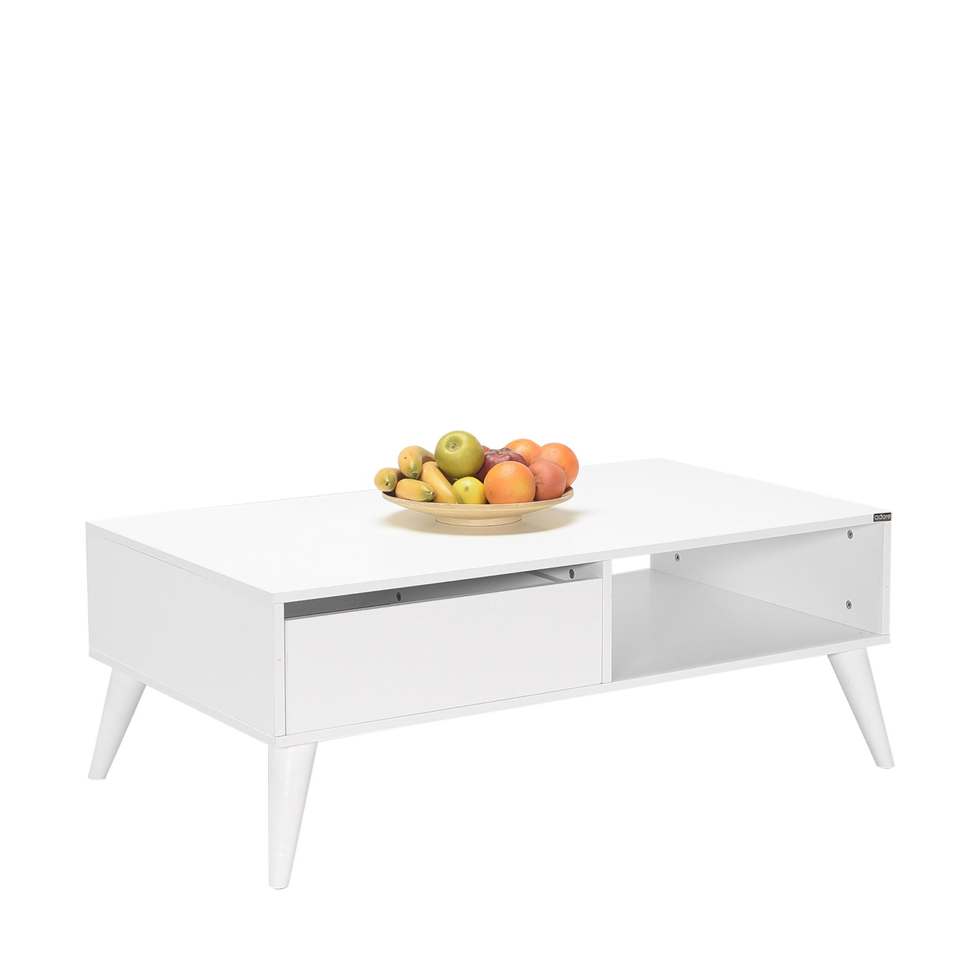 Masuta de cafea, Hanah Home, pal melaminat, alb diamant, 110x65x42 cm, 479ADR1799 — imaginea 3