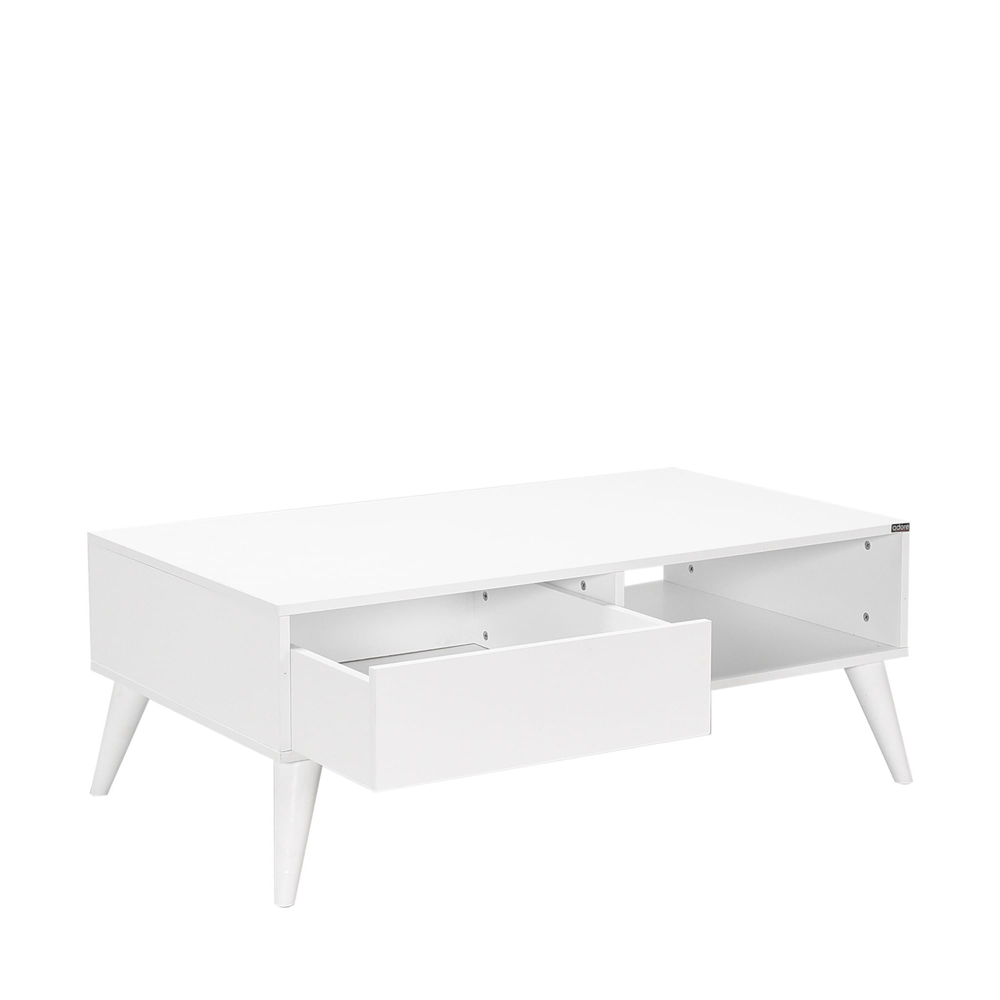 Masuta de cafea, Hanah Home, pal melaminat, alb diamant, 110x65x42 cm, 479ADR1799 — imaginea 4