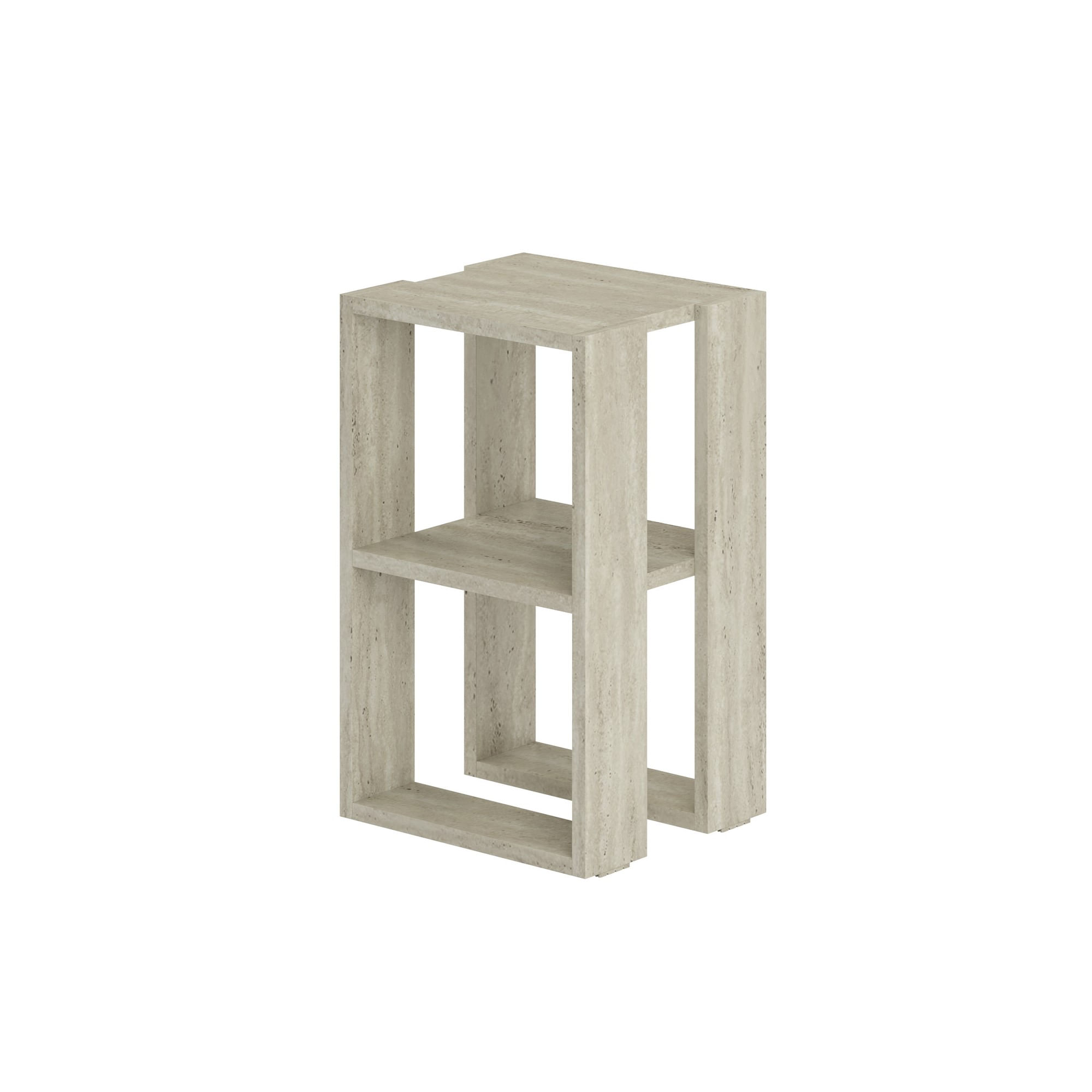 Noptiera, Hanah Home, pal melaminat, travertin, 30x30x55 cm, 776HMS3442 — imaginea 11