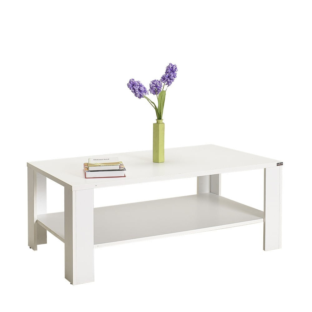 Masuta de cafea, Hanah Home, pal melaminat, alb diamant, 110x65x42 cm, 479ADR1422 — imaginea 3