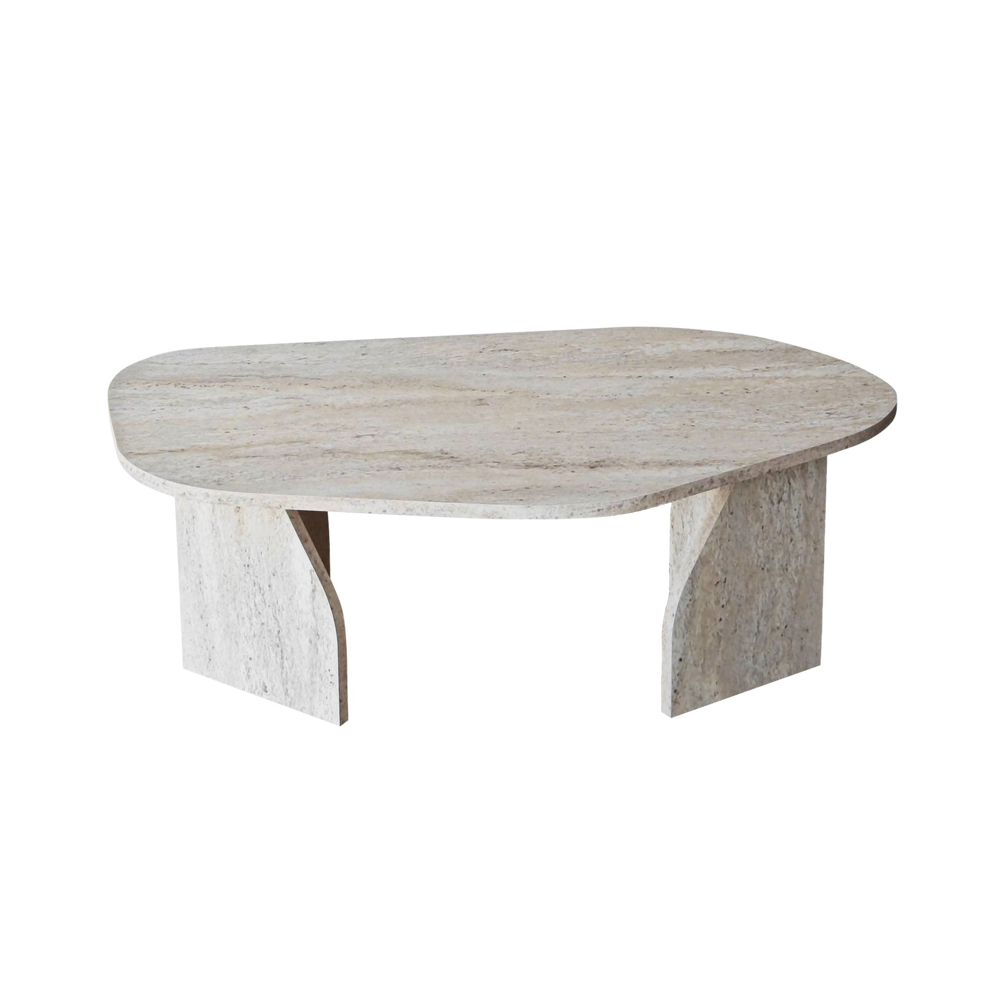 Masuta de cafea, Hanah Home, pal melaminat, travertin, 105x65x35 cm, 552NOS2572 — imaginea 3