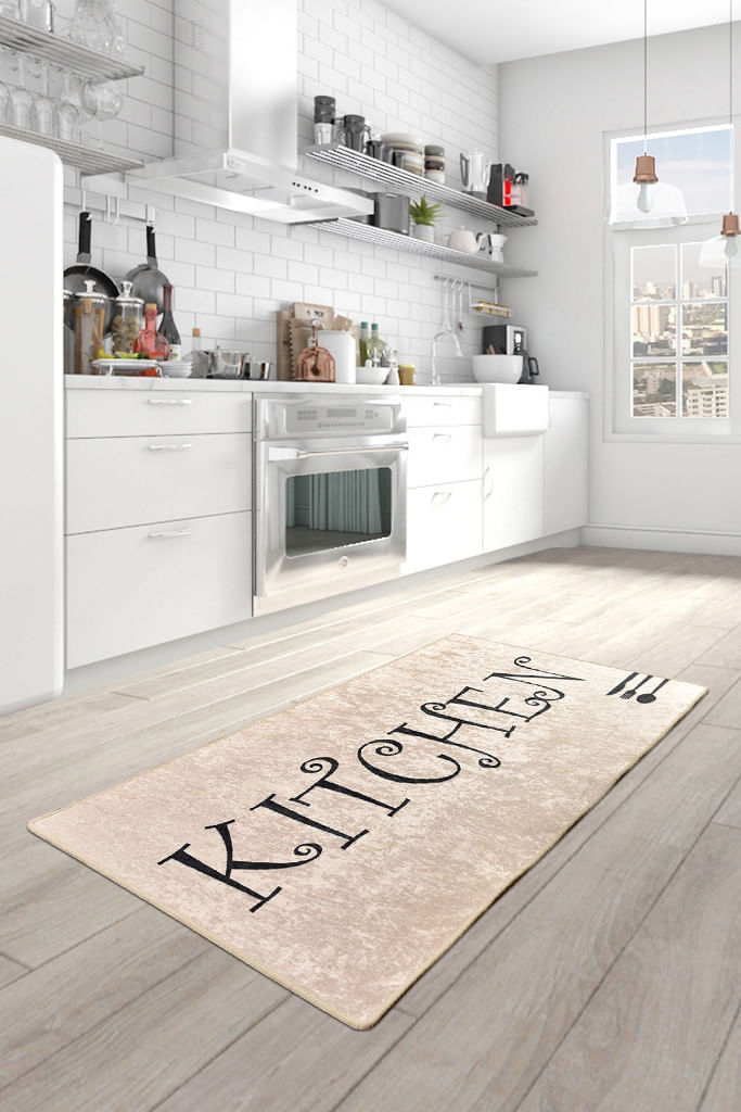 Covoras de intrare, Conceptum Hypnose, multicolor, 80x150 cm, 100% poliester, antiderapant, lavabil la masina, 882CHL1539
