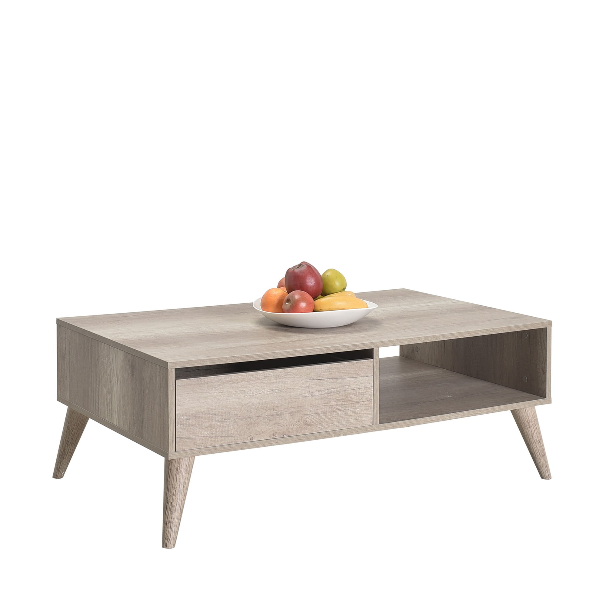 Masuta de cafea, Hanah Home, pal melaminat, nuc deschis, 110x65x42 cm, 479ADR1802 — imaginea 5