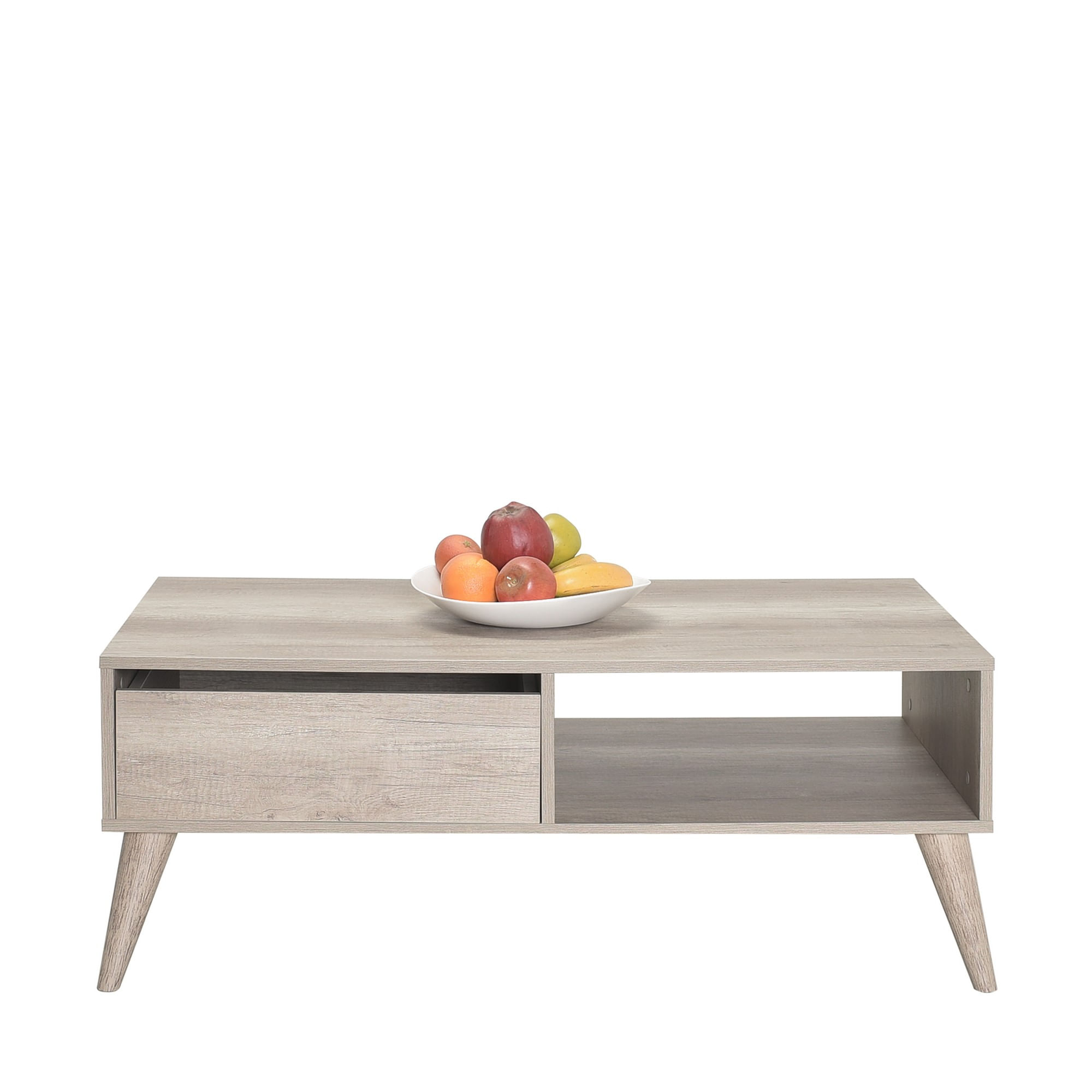 Masuta de cafea, Hanah Home, pal melaminat, nuc deschis, 110x65x42 cm, 479ADR1802 — imaginea 6