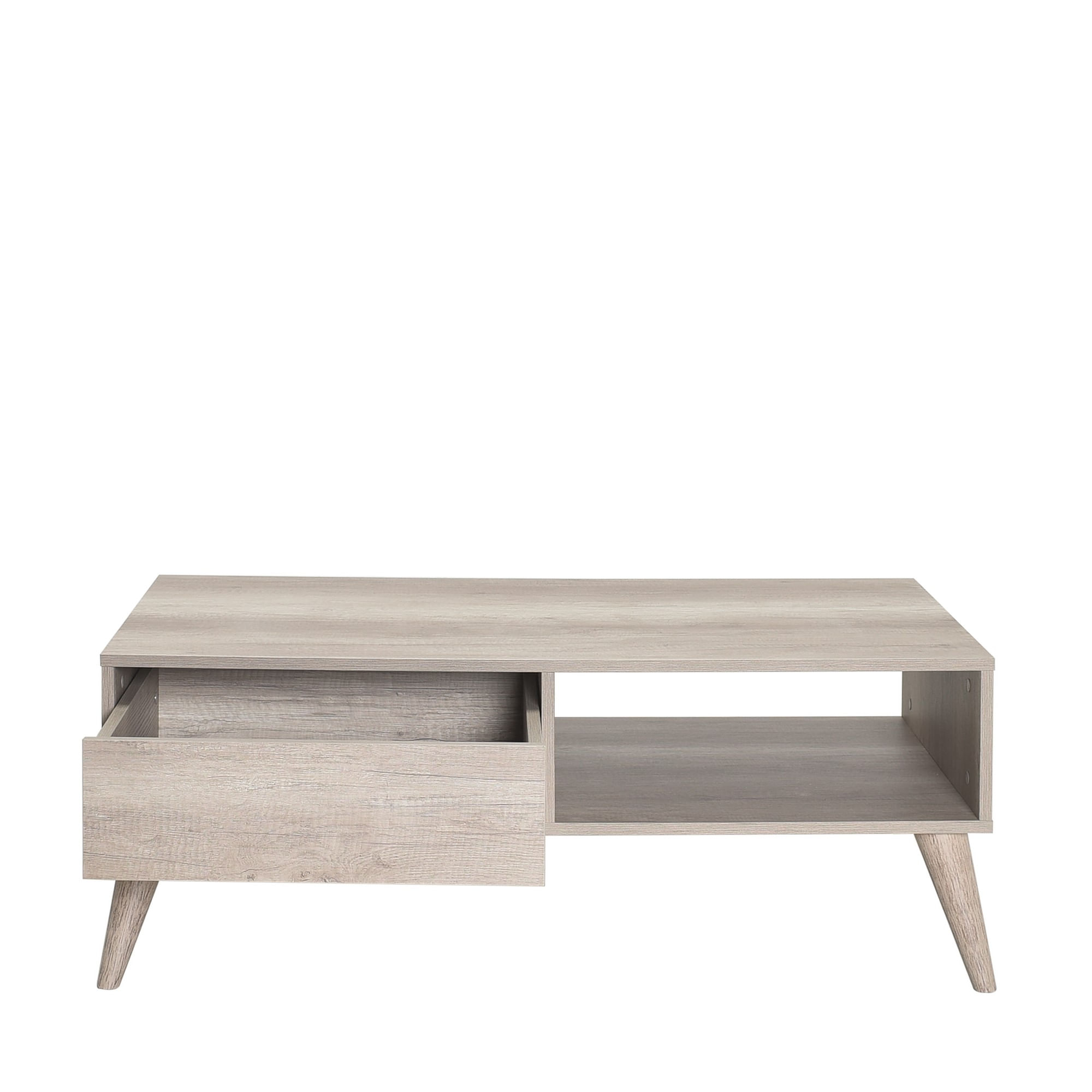 Masuta de cafea, Hanah Home, pal melaminat, nuc deschis, 110x65x42 cm, 479ADR1802 — imaginea 7