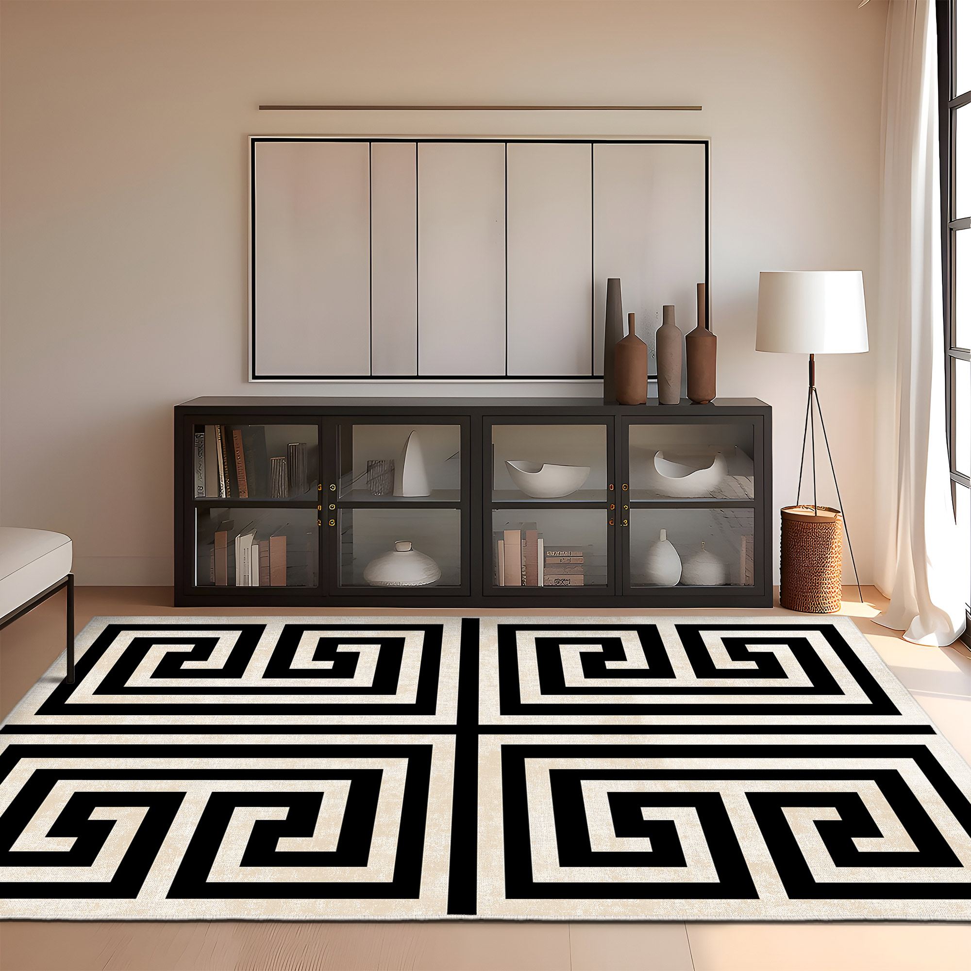 Covoras de intrare, Conceptum Hypnose, multicolor, 100x300 cm, catifea, antiderapant, 599HFT3581