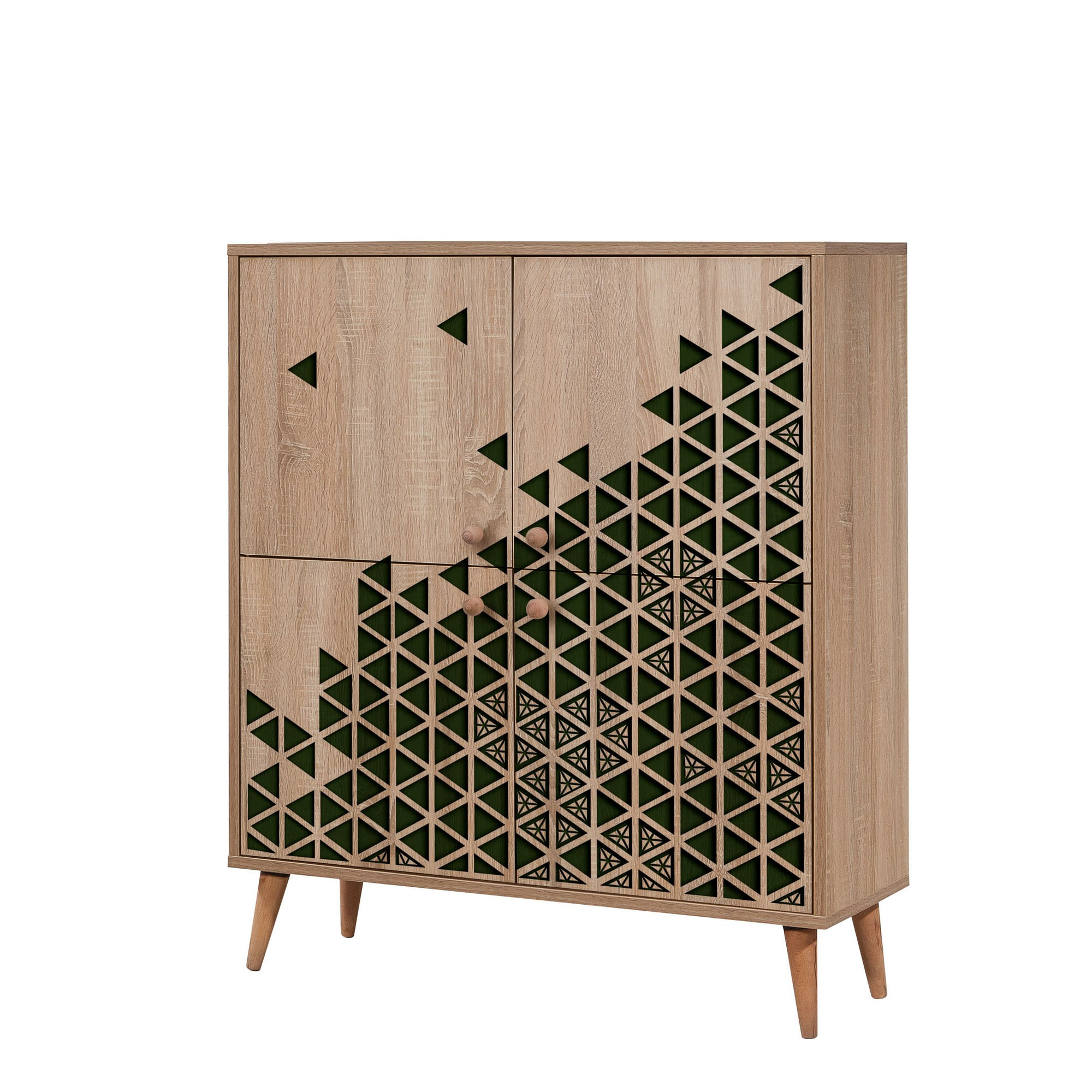 Dulap multifunctional, Hanah Home, pal melaminat, stejar sonoma, 95x36x111 cm, 863SPH3944 — imaginea 5