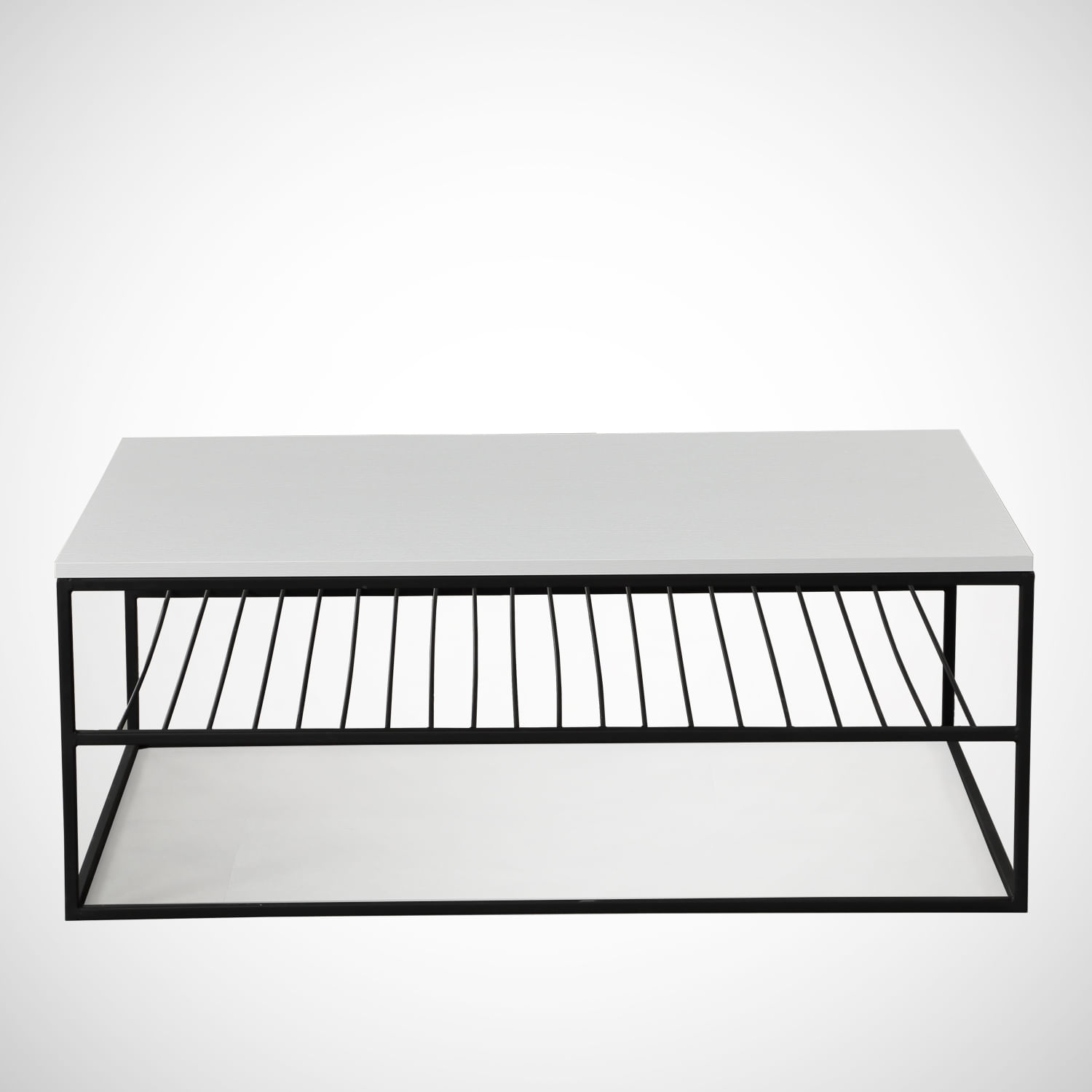 Masuta de cafea, Hanah Home, pal melaminat, alb, 95x55x43 cm, 801CMY2836 — imaginea 2