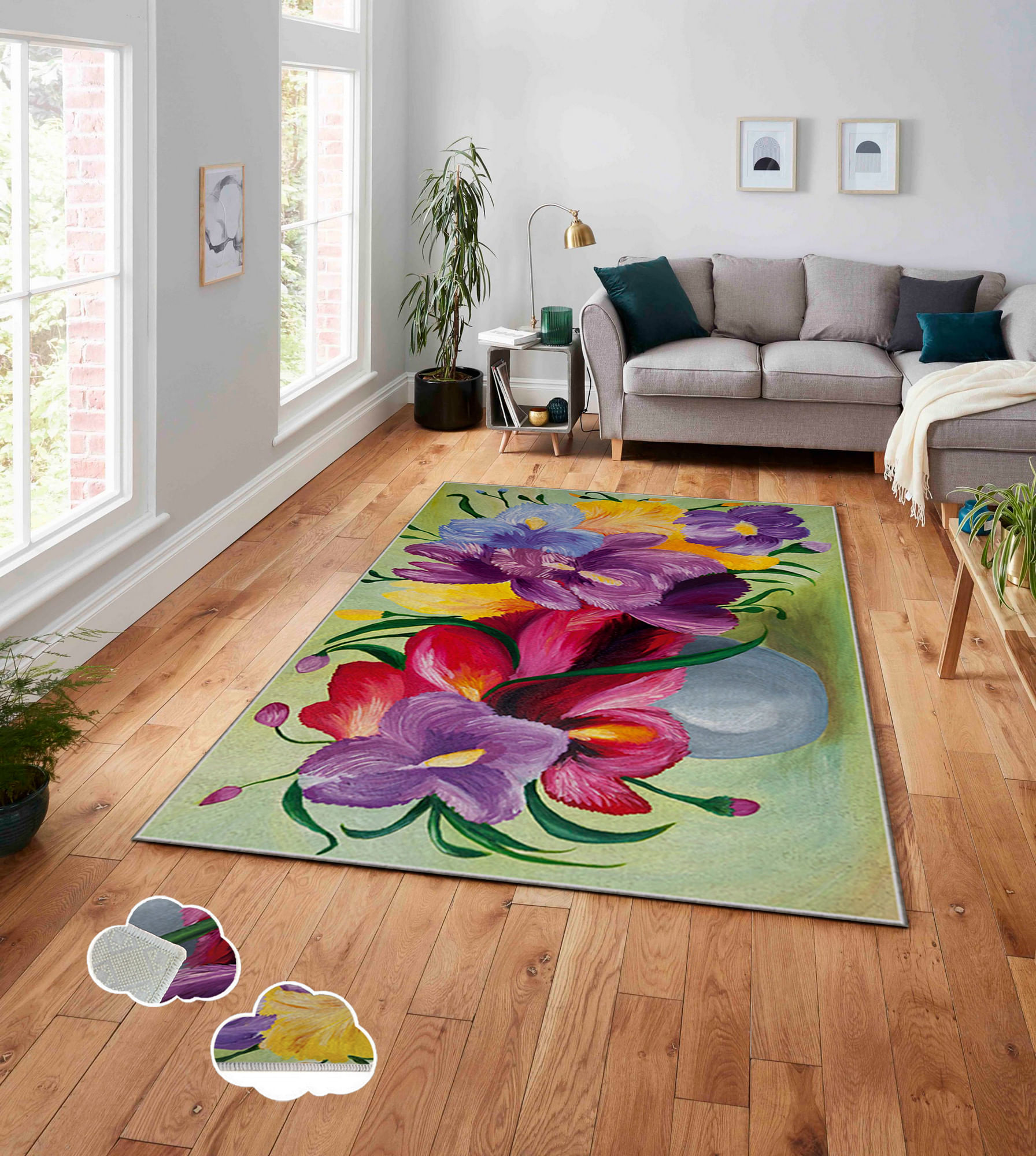 Covor, Conceptum Hypnose, multicolor, 160x230 cm, 100% poliester, antiderapant, 288NGR1526