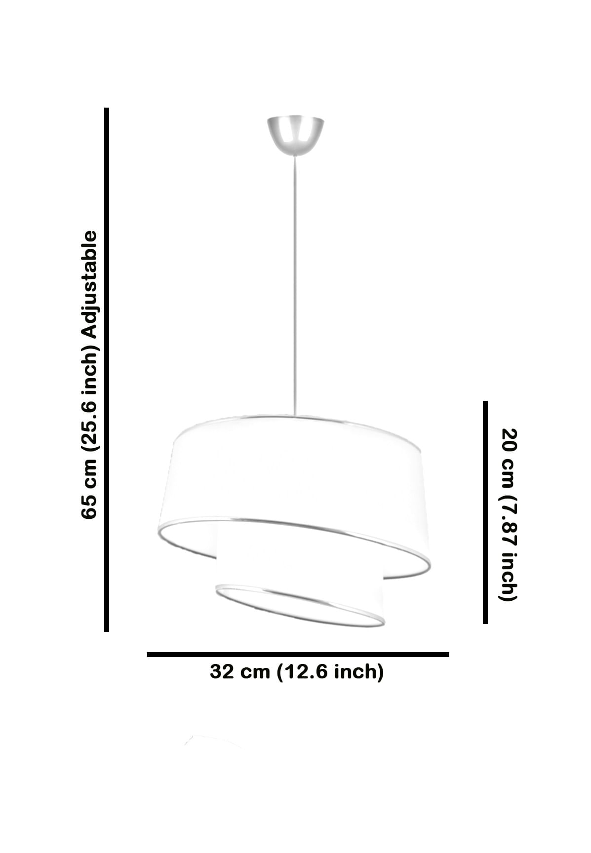 Candelabru, Opviq, metal, crem auriu, 32x32x65 cm