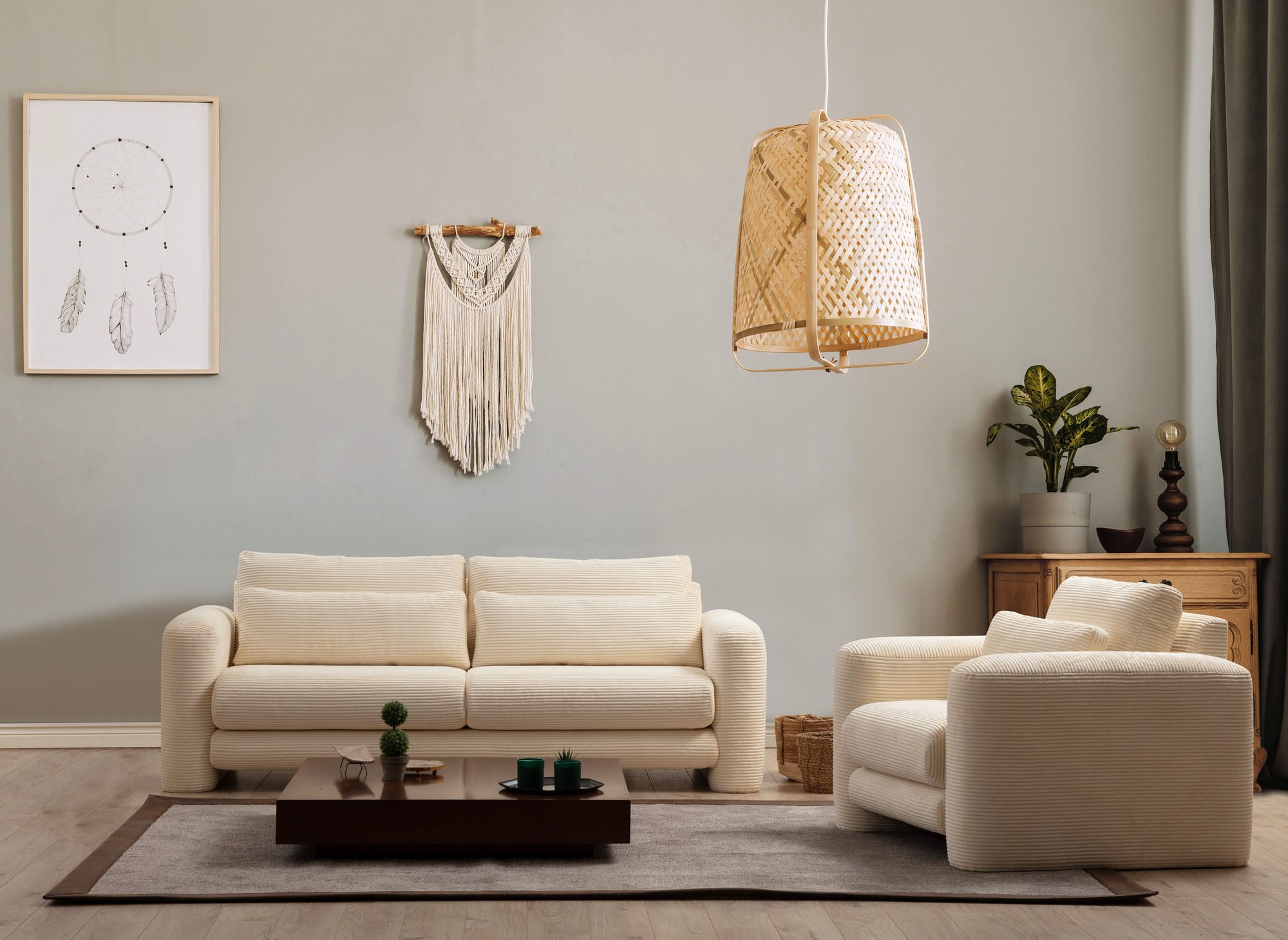 Canapea 2 locuri, Atelier Del Sofa, lemn de fag si pal, bej, 180x97x73 cm — imaginea 5