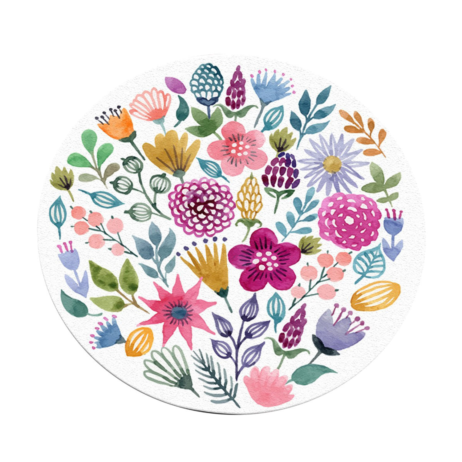 Covor rotund, Conceptum Hypnose, multicolor, 120 cm, 100% poliester, antiderapant, 287CHL1435