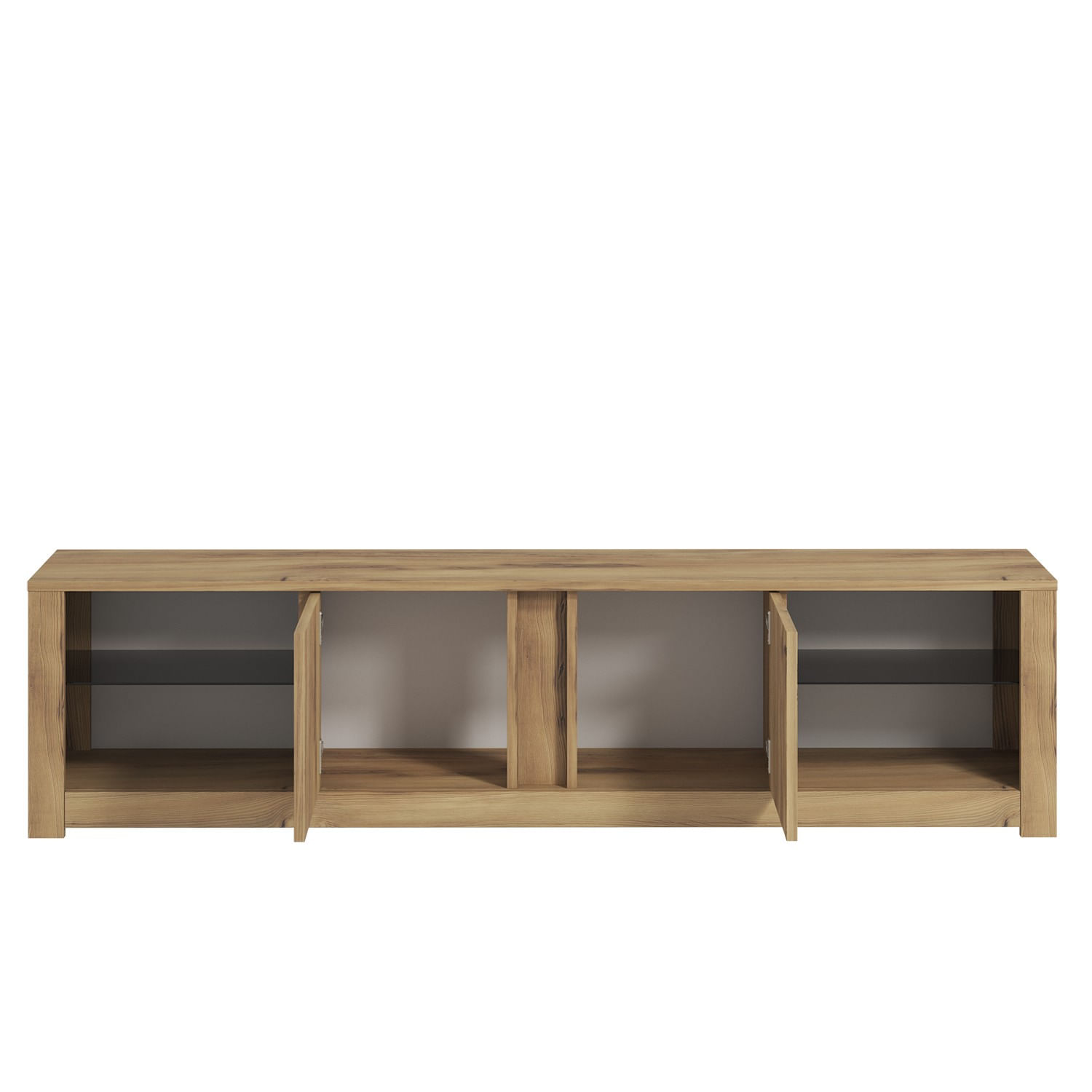 Comoda tv, Hanah Home, pal melaminat, stejar, 180x45x35 cm, 382NRC2525 — imaginea 2