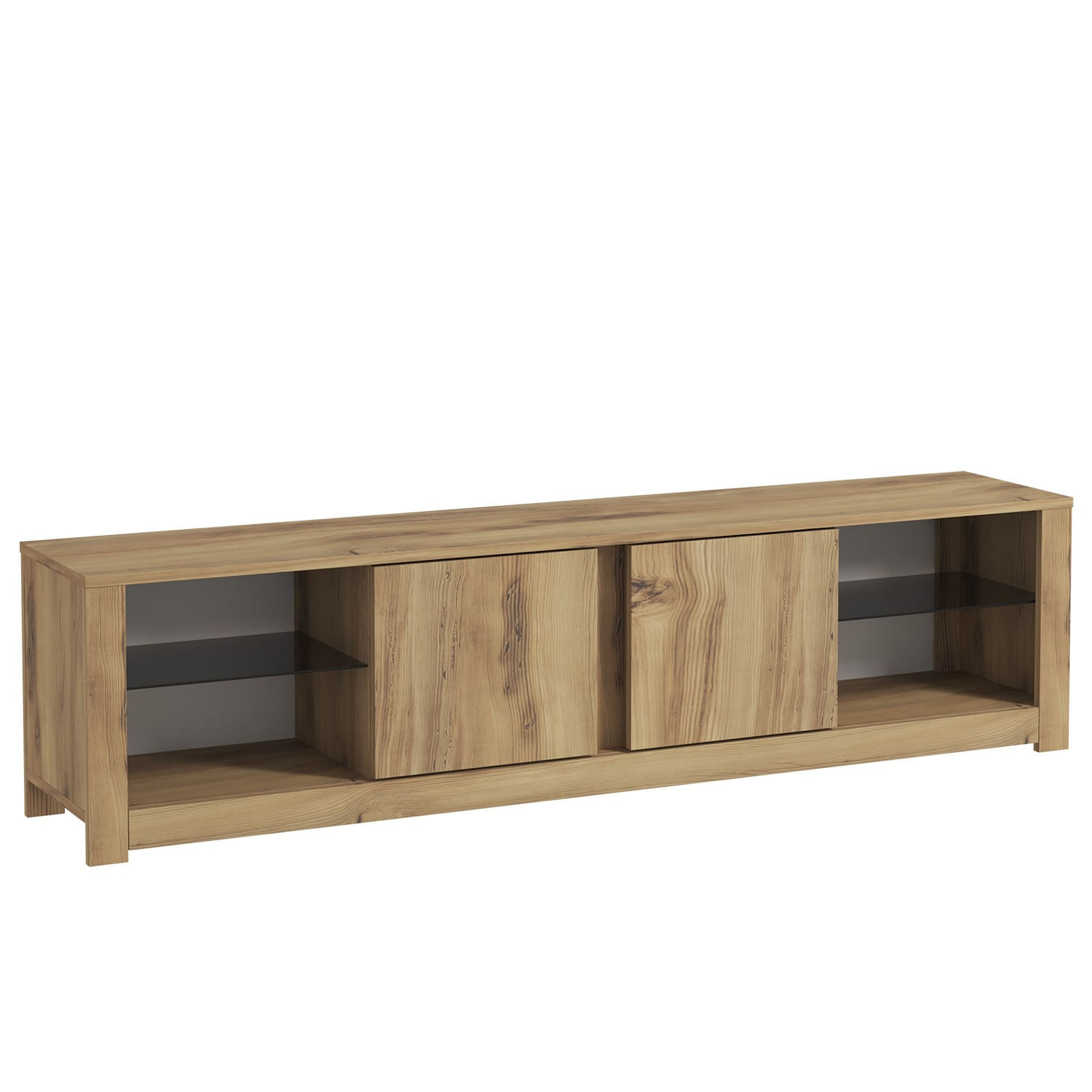 Comoda tv, Hanah Home, pal melaminat, stejar, 180x45x35 cm, 382NRC2525 — imaginea 3