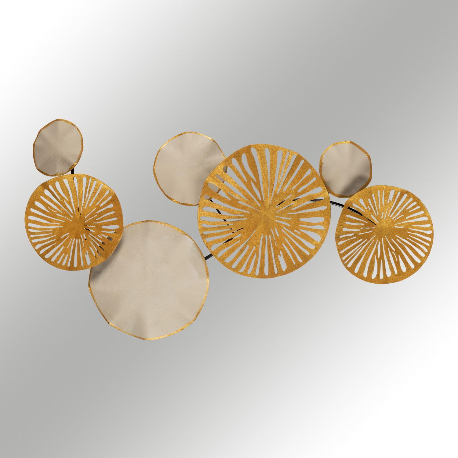 Accesoriu decorativ de perete, Wallxpert, metal, multicolor, 79x35 cm, 279ENZ1198
