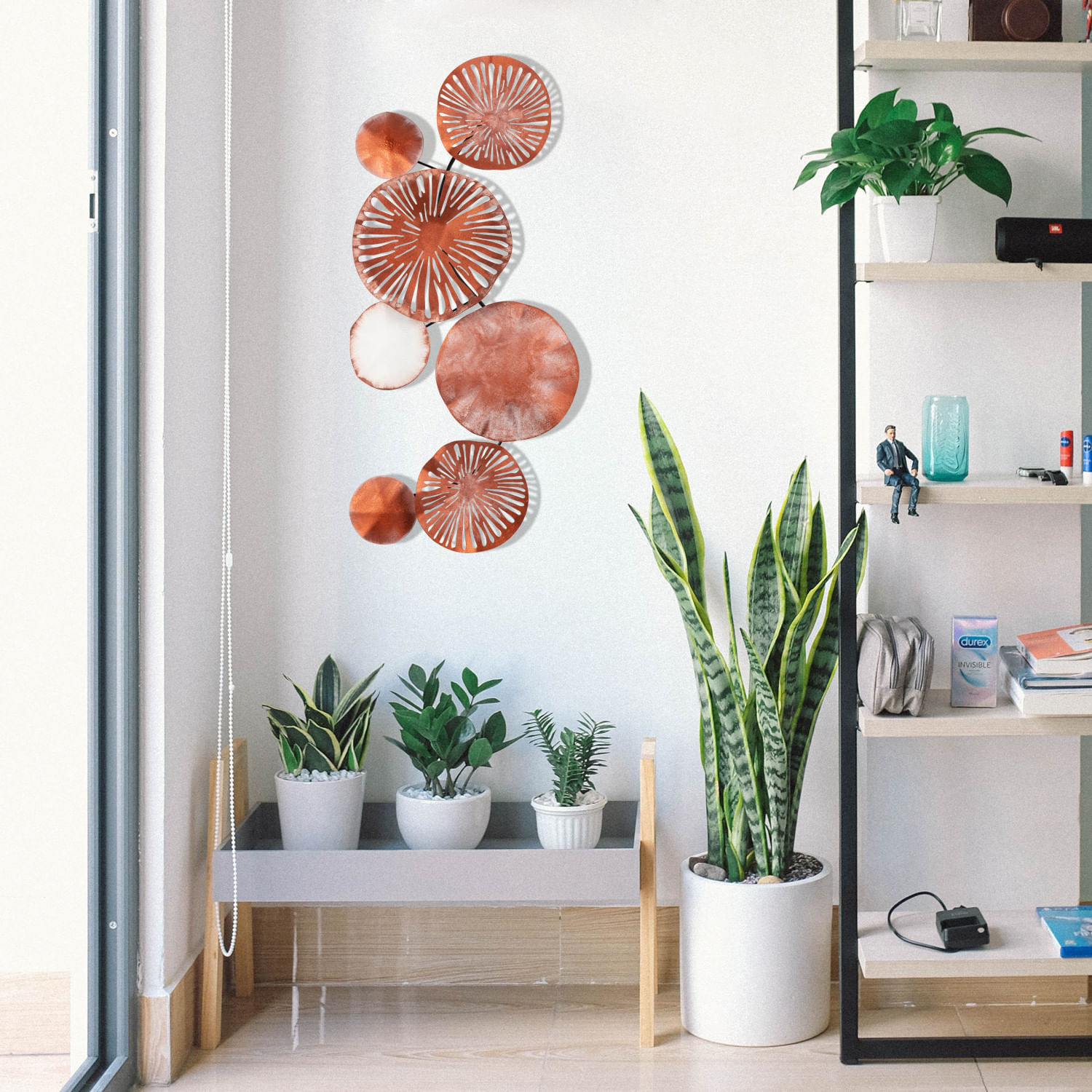 Accesoriu decorativ de perete, Wallxpert, metal, multicolor, 79x35 cm, 279ENZ1199