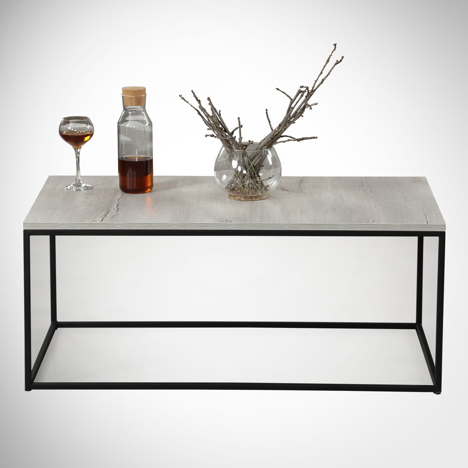 Masuta de cafea, Hanah Home, pal melaminat, stejar marin, 95x55x43 cm, 801CMY2856 — imaginea 3