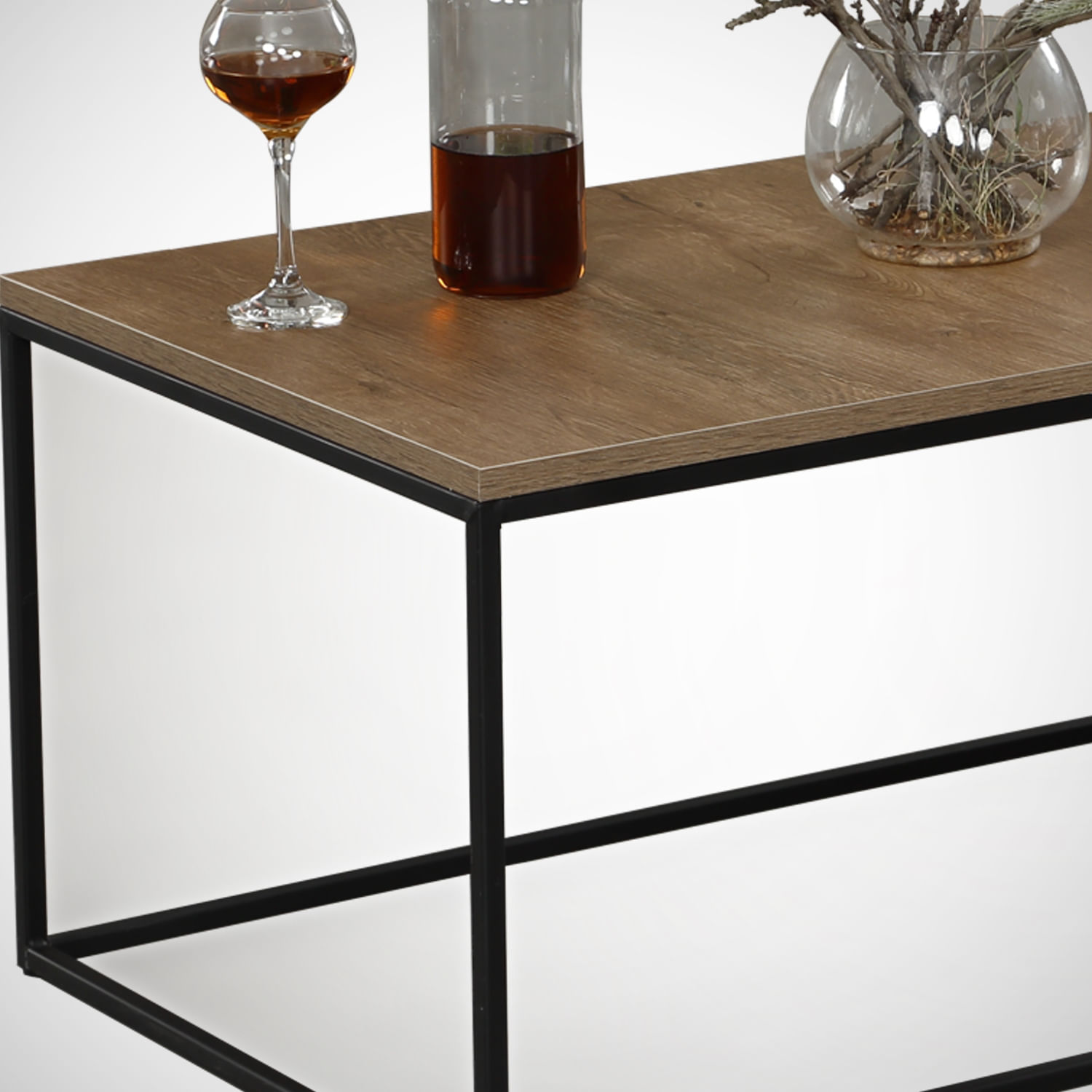 Masuta de cafea, Hanah Home, pal melaminat, stejar caucazian, 95x55x43 cm, 801CMY2855 — imaginea 4