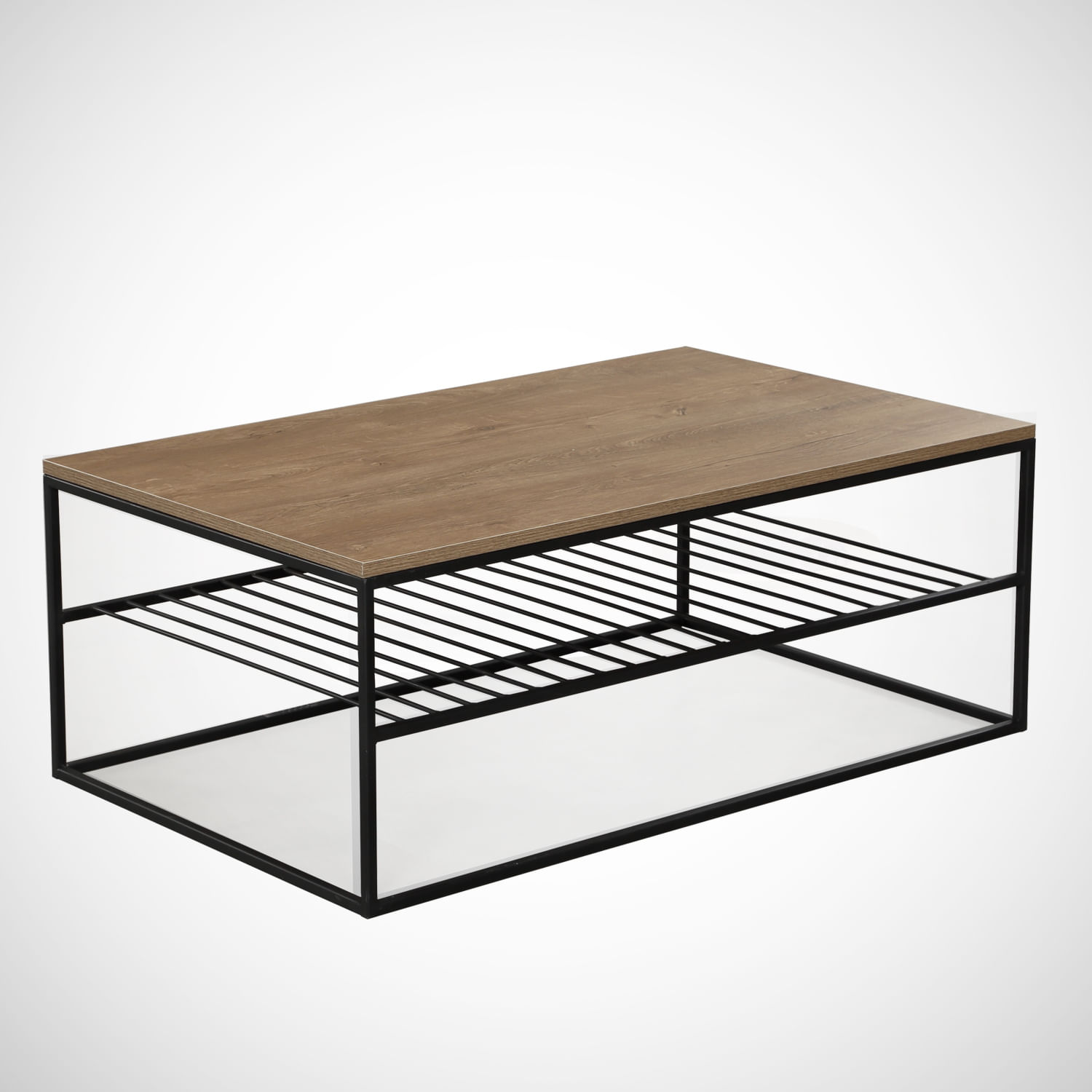 Masuta de cafea, Hanah Home, pal melaminat, stejar caucazian, 95x55x43 cm, 801CMY2834 — imaginea 4