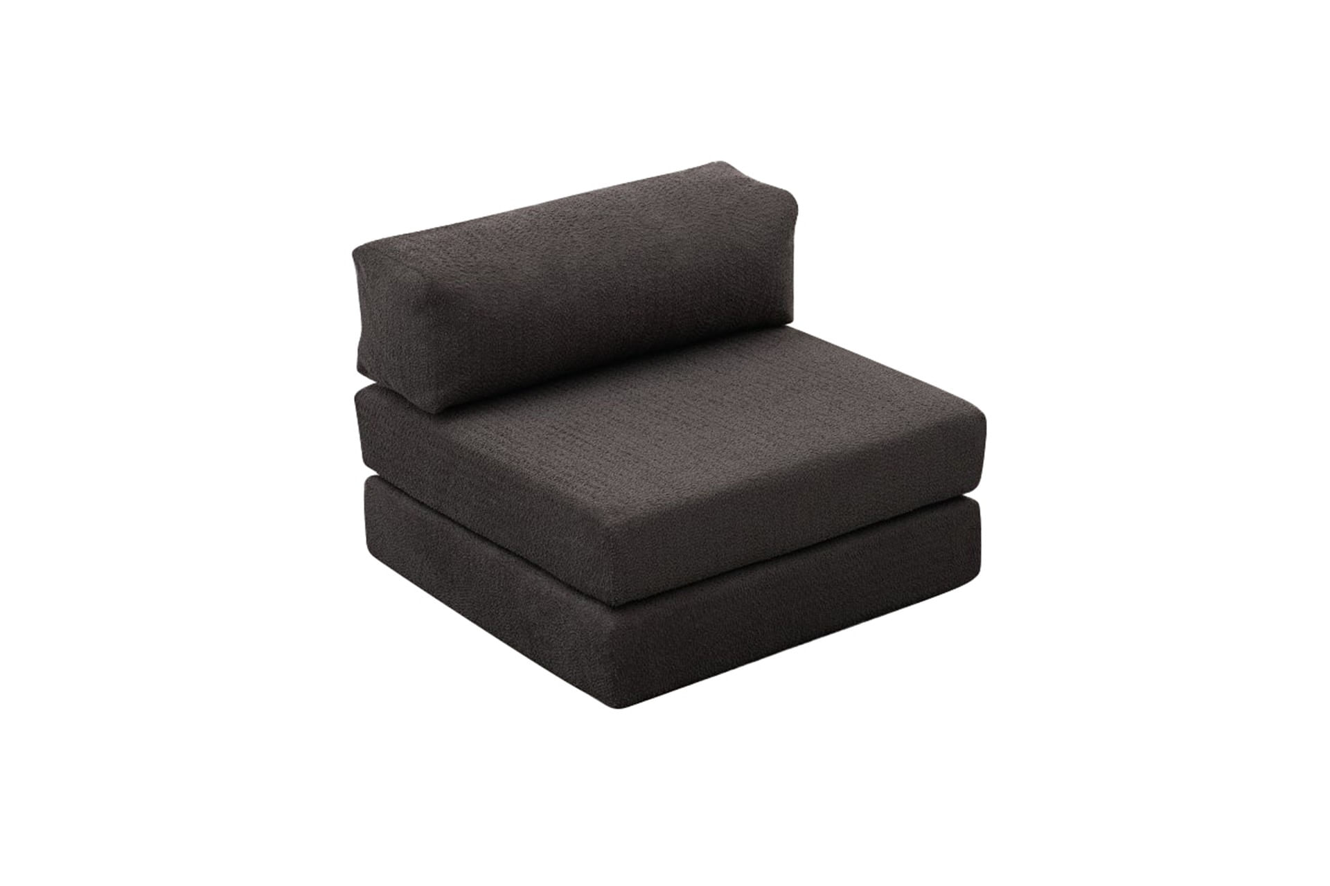 Canapea 1 loc, Atelier Del Sofa, 100% chenille, antracit, 95x75x95 cm — imaginea 6