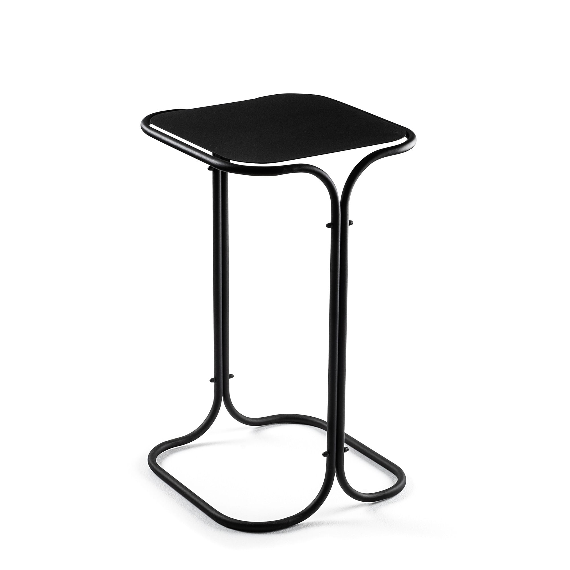 Masuta de cafea, Hanah Home, metal, negru, 30x30x52 cm — imaginea 2