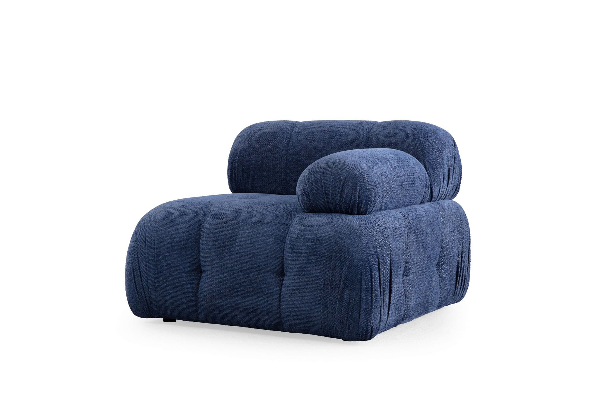 Canapea 2 locuri, Atelier Del Sofa, lemn fag si pal, albastru noapte, 190x95x75 cm — imaginea 2