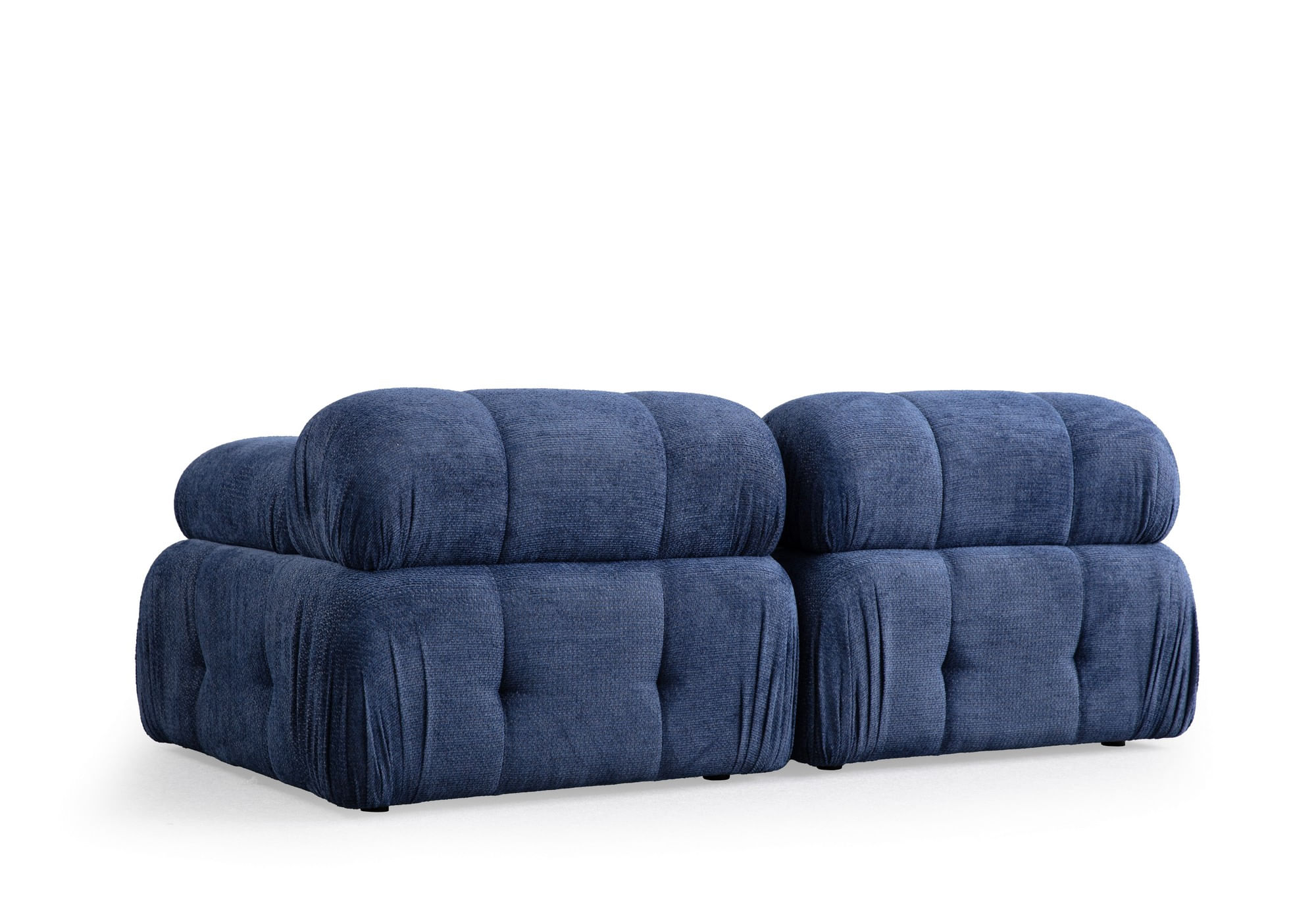 Canapea 2 locuri, Atelier Del Sofa, lemn fag si pal, albastru noapte, 190x95x75 cm — imaginea 7