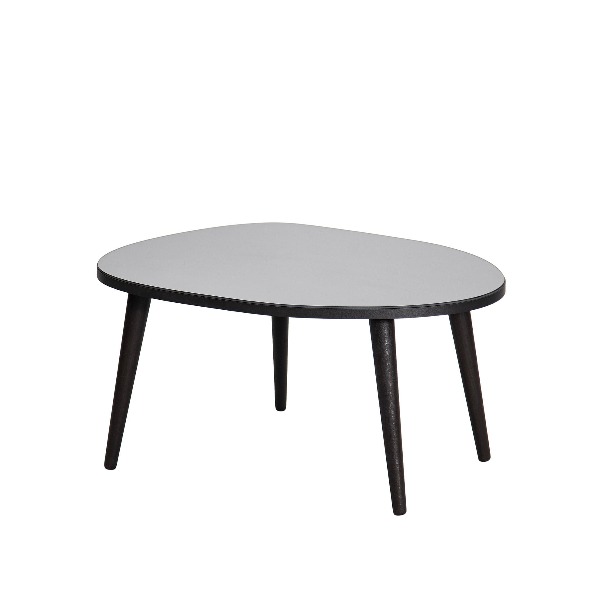 Masuta de cafea, Hanah Home, sticla securizata, negru si fum, 75x55x38 cm — imaginea 3