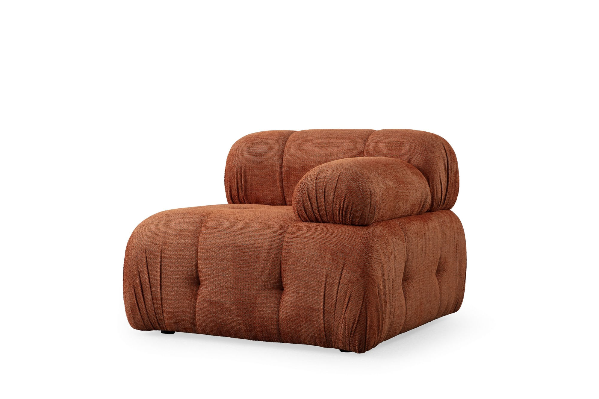 Canapea 3 locuri, Atelier Del Sofa, lemn de fag si pal, portocaliu, 290x95x75 cm — imaginea 4