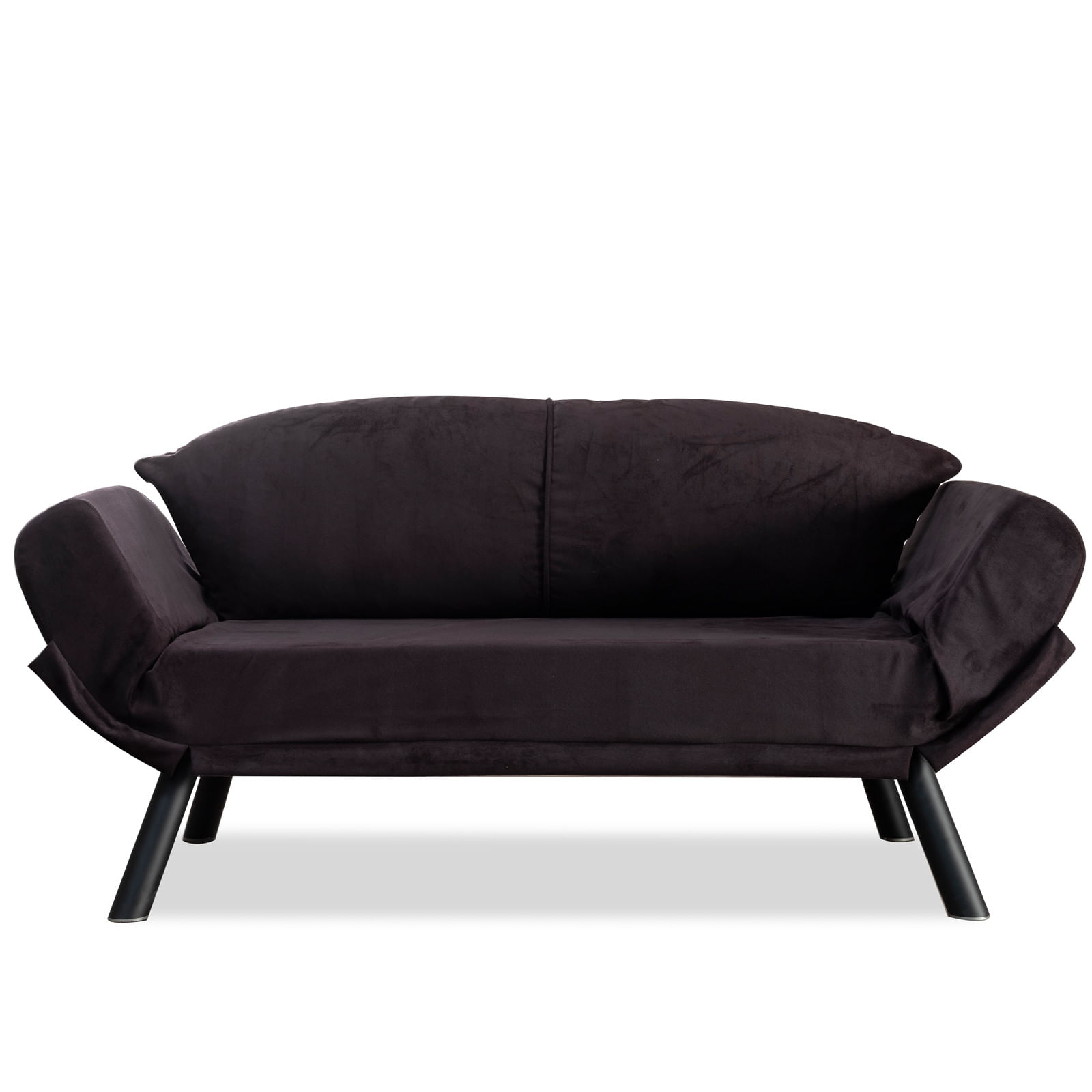 Canapea extensibila, Hanah Home, metal, negru, 177x87x75 cm — imaginea 2