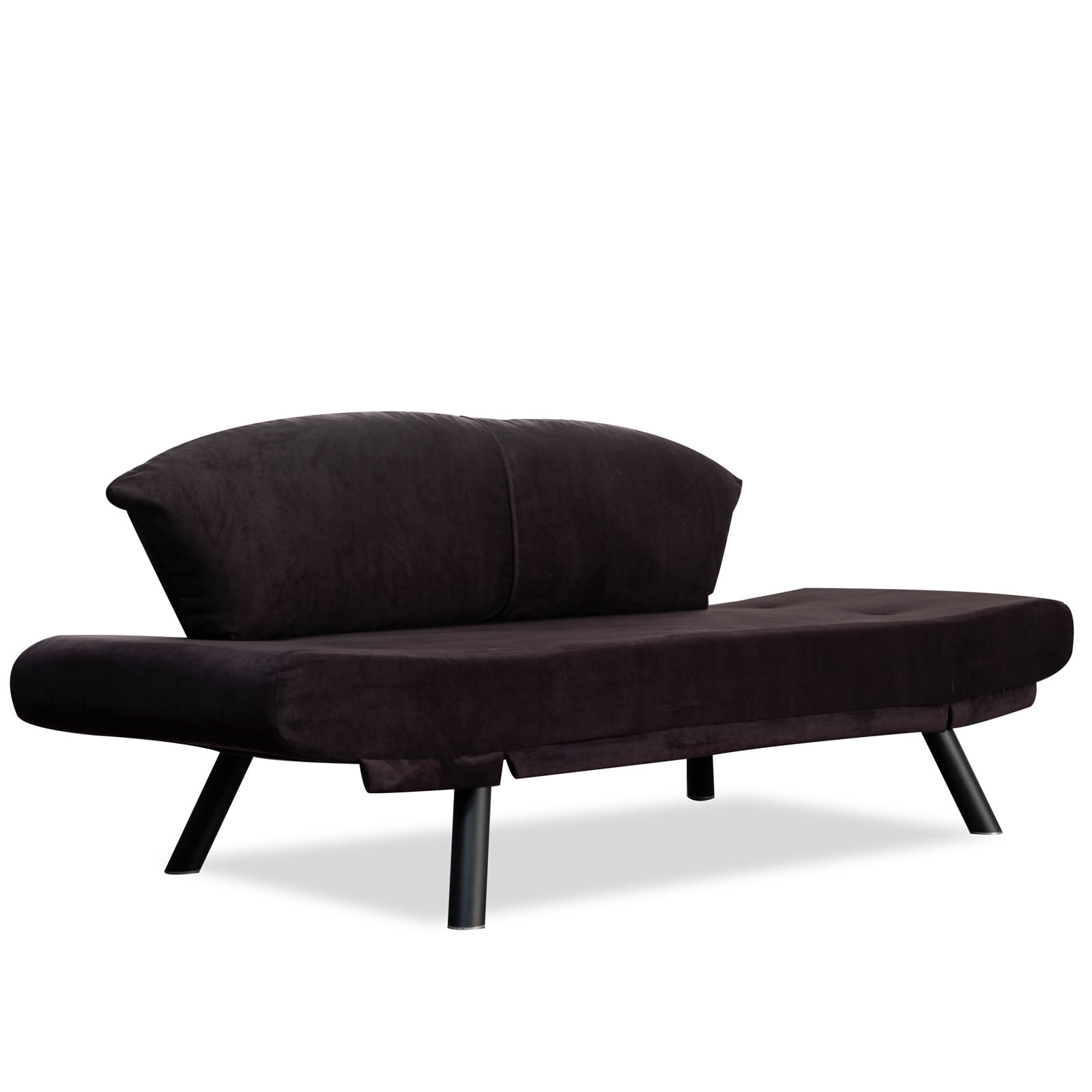 Canapea extensibila, Hanah Home, metal, negru, 177x87x75 cm — imaginea 3