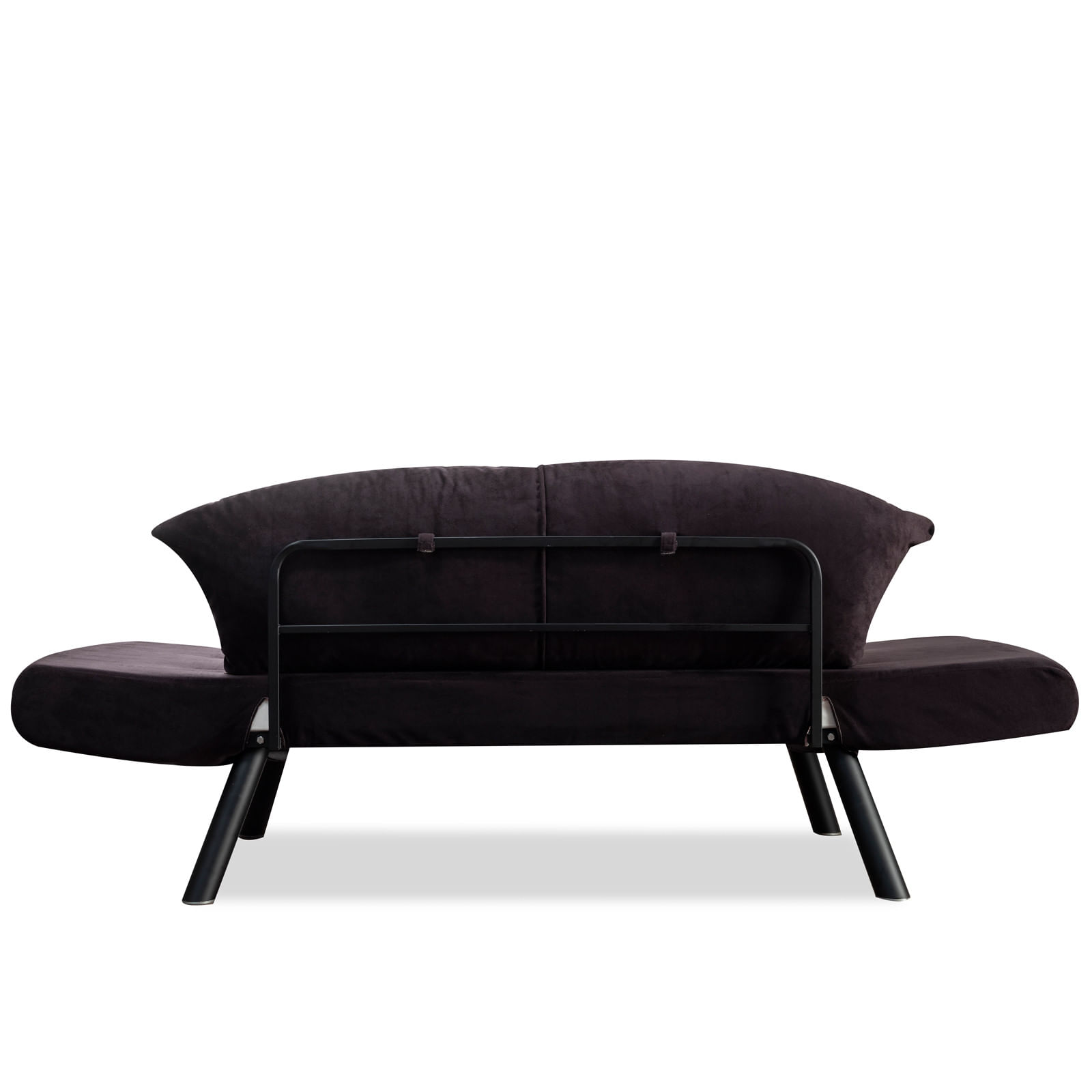 Canapea extensibila, Hanah Home, metal, negru, 177x87x75 cm — imaginea 5