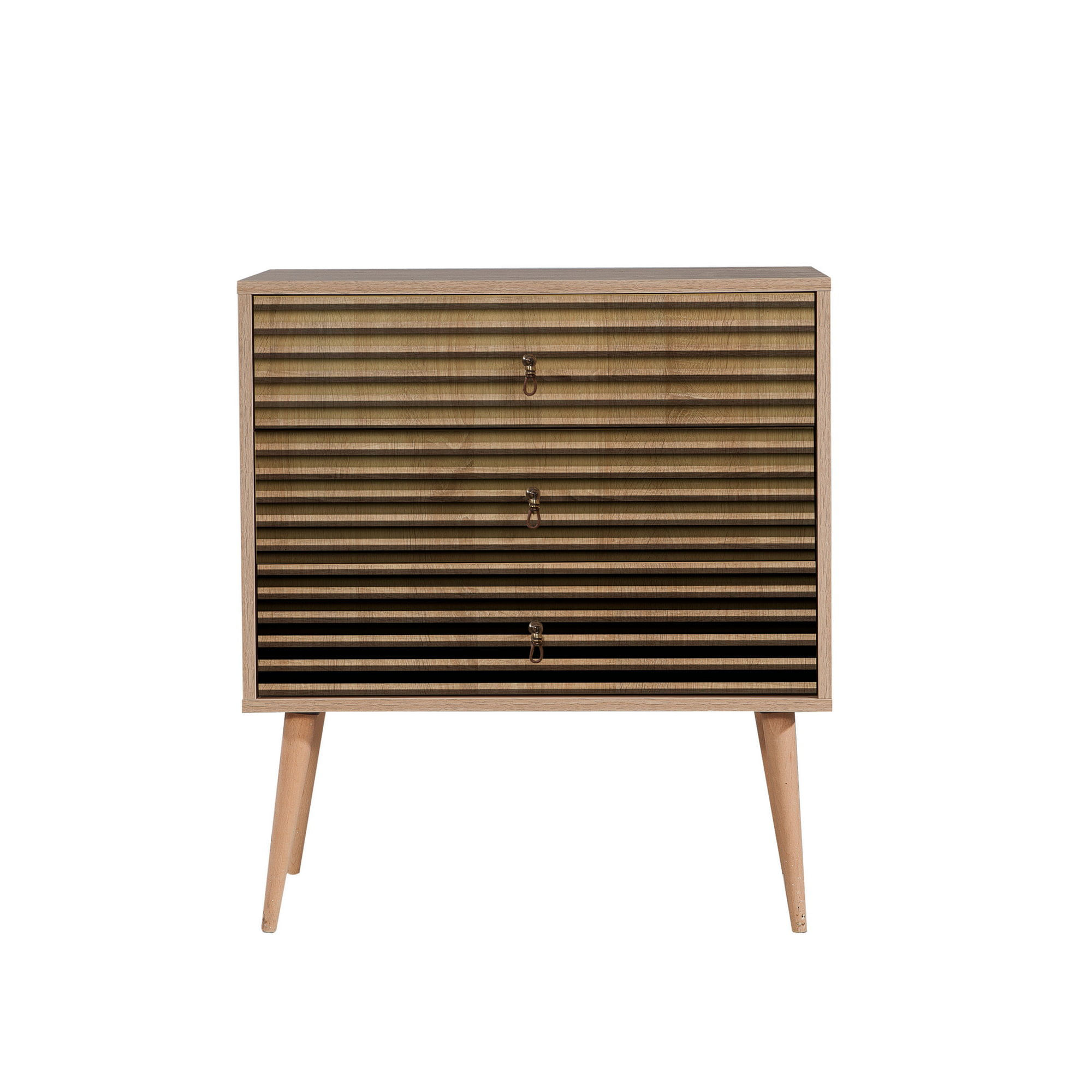 Comoda, Hanah Home, pal melaminat, stejar sonoma, 80x40x90 cm, 869VEL3432 — imaginea 2