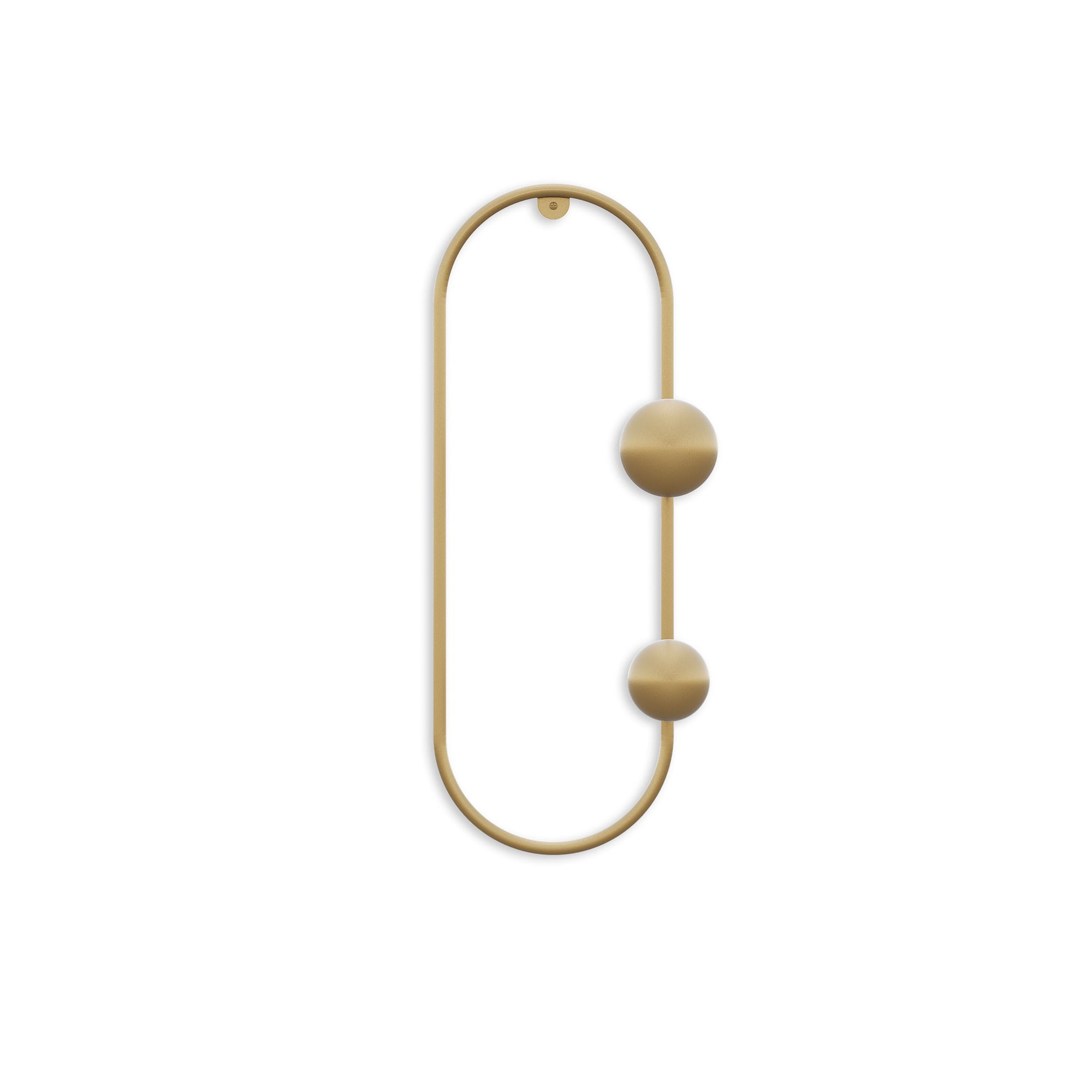 Carlig de perete, Wallxpert, metal, auriu, 17x7x41 cm — imaginea 3