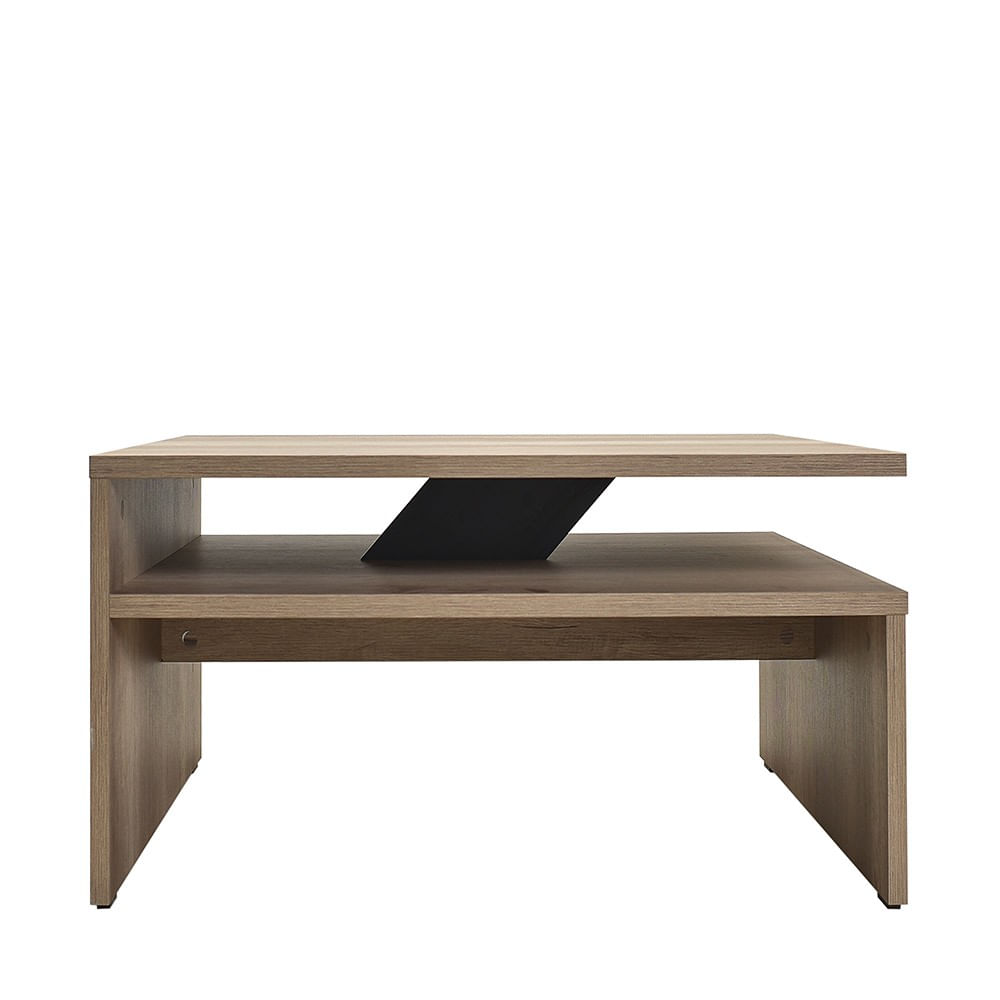 Masuta de cafea, Hanah Home, pal melaminat, nuc deschis, 90x90x42 cm — imaginea 5