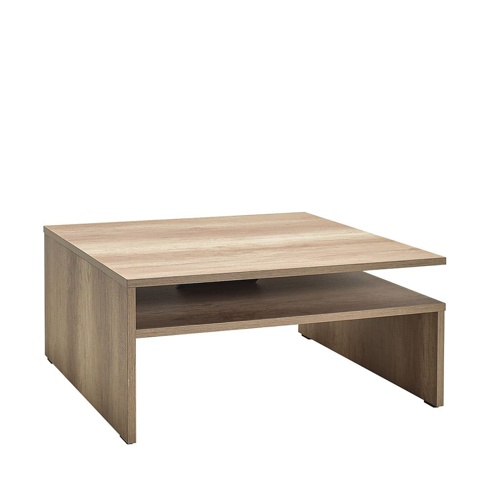Masuta de cafea, Hanah Home, pal melaminat, nuc deschis, 90x90x42 cm — imaginea 6