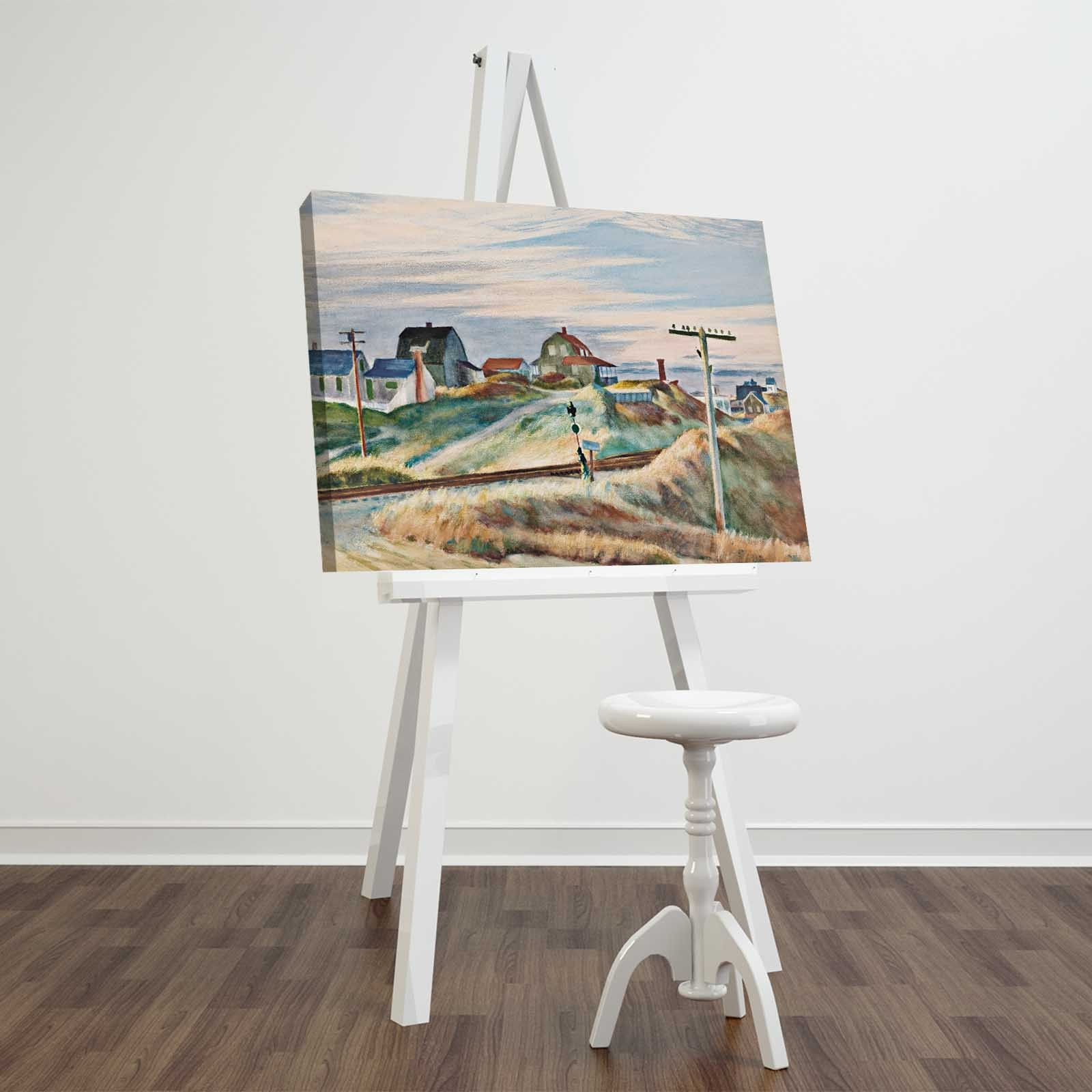 Tablou canvas decorativ, Wallxpert, piele de caprioara, multicolor, 45x70 cm, rama lemn, 249CVT1424 - imagine 2