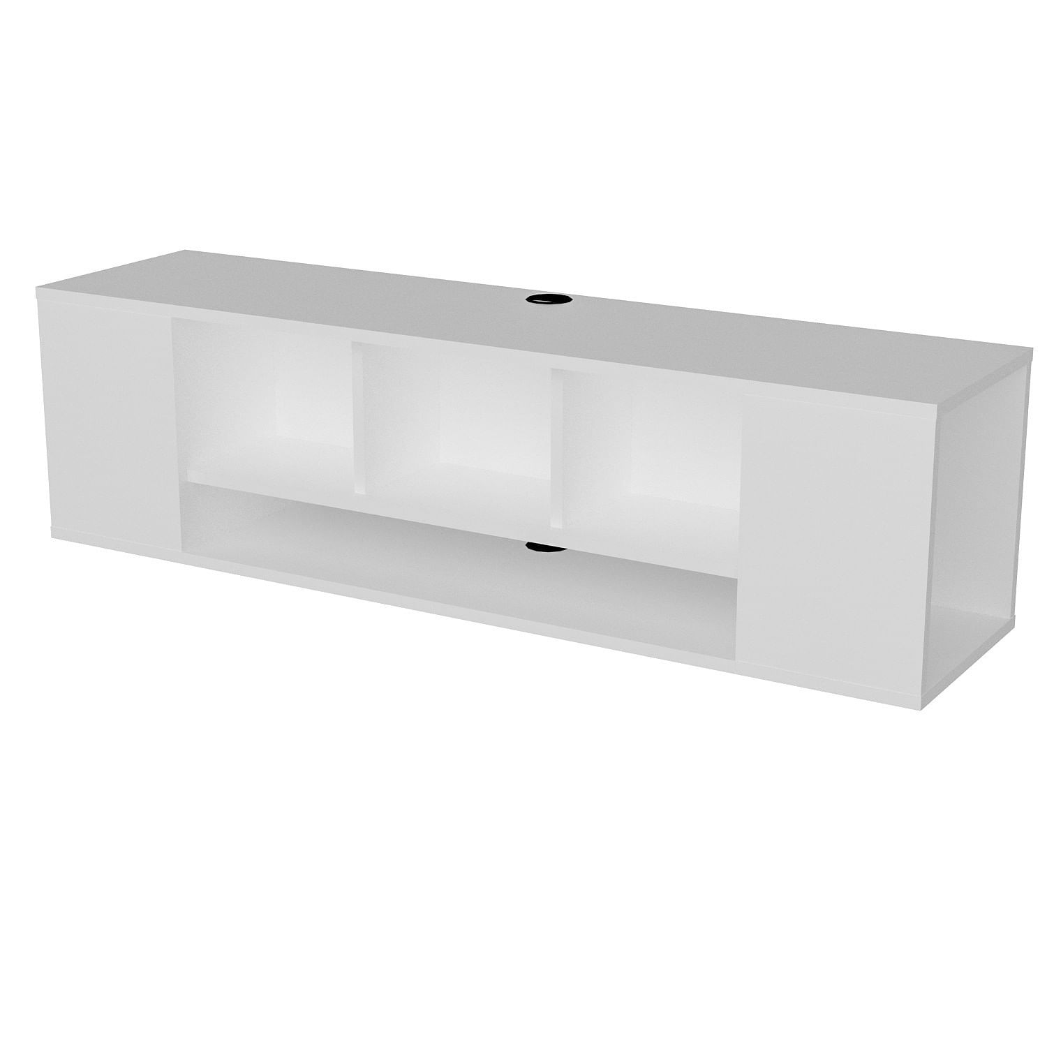 Comoda tv, Hanah Home, pal melaminat, alb, 135x39x35.2 cm — imaginea 6