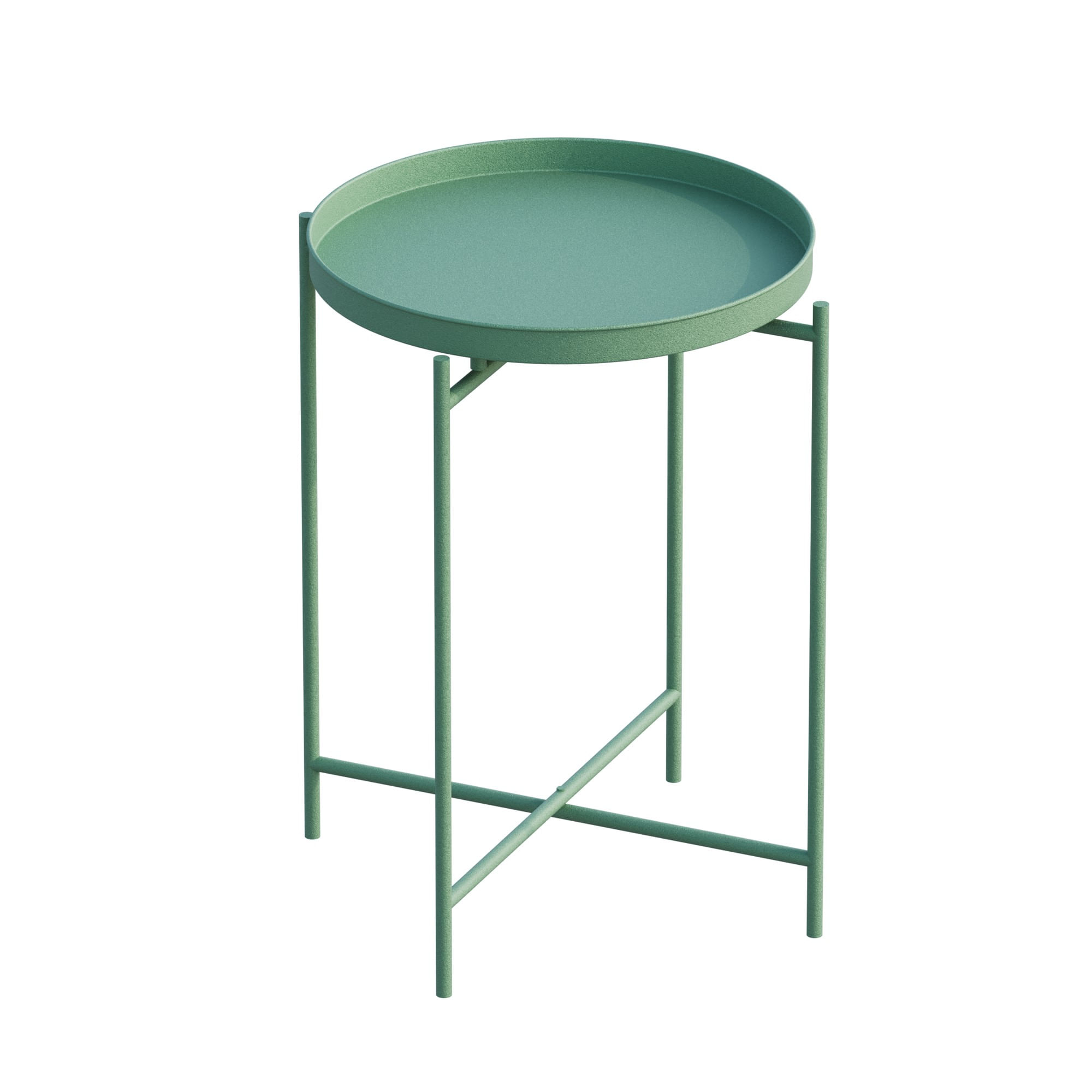 Masuta de cafea, Hanah Home, metal, verde, 46x46x56 cm, 491CRT1143 — imaginea 3