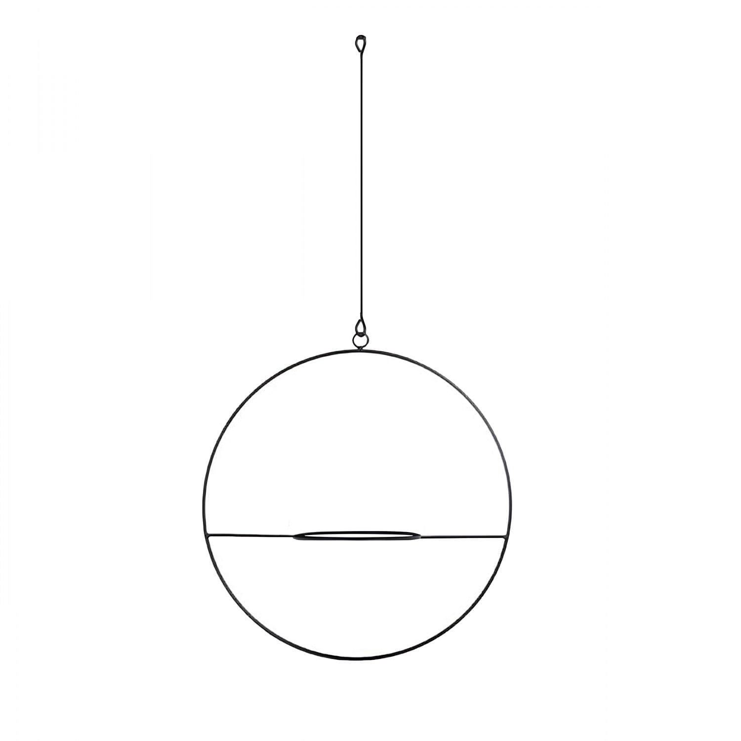 Jardiniera suspendata, Aberto Design, negru, diametru 30 cm, inaltime 130 cm — imaginea 2