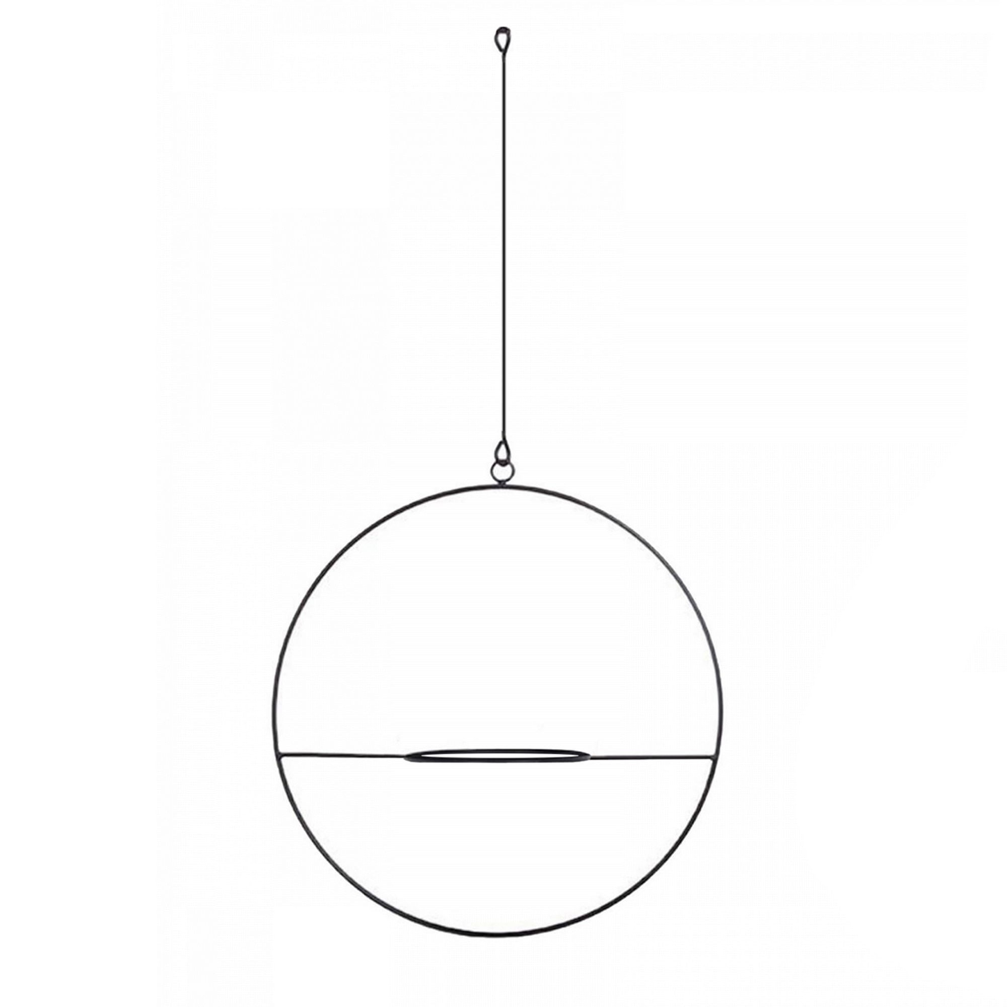 Jardiniera, Aberto Design, metal, negru, 25x25x25 cm — imaginea 2