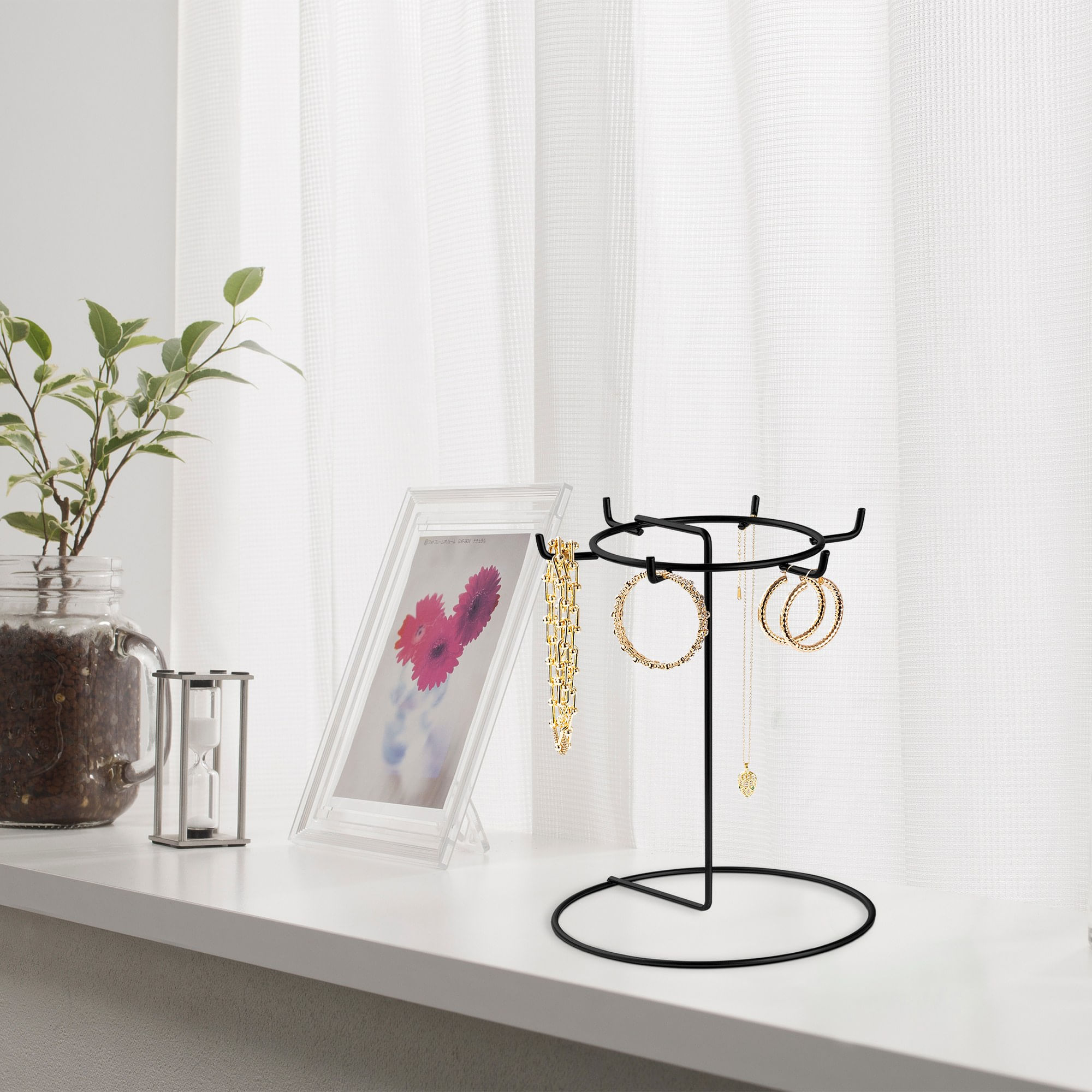 Organizator bijuterii, Aberto Design, metal, negru, 22x28 cm — imaginea 6