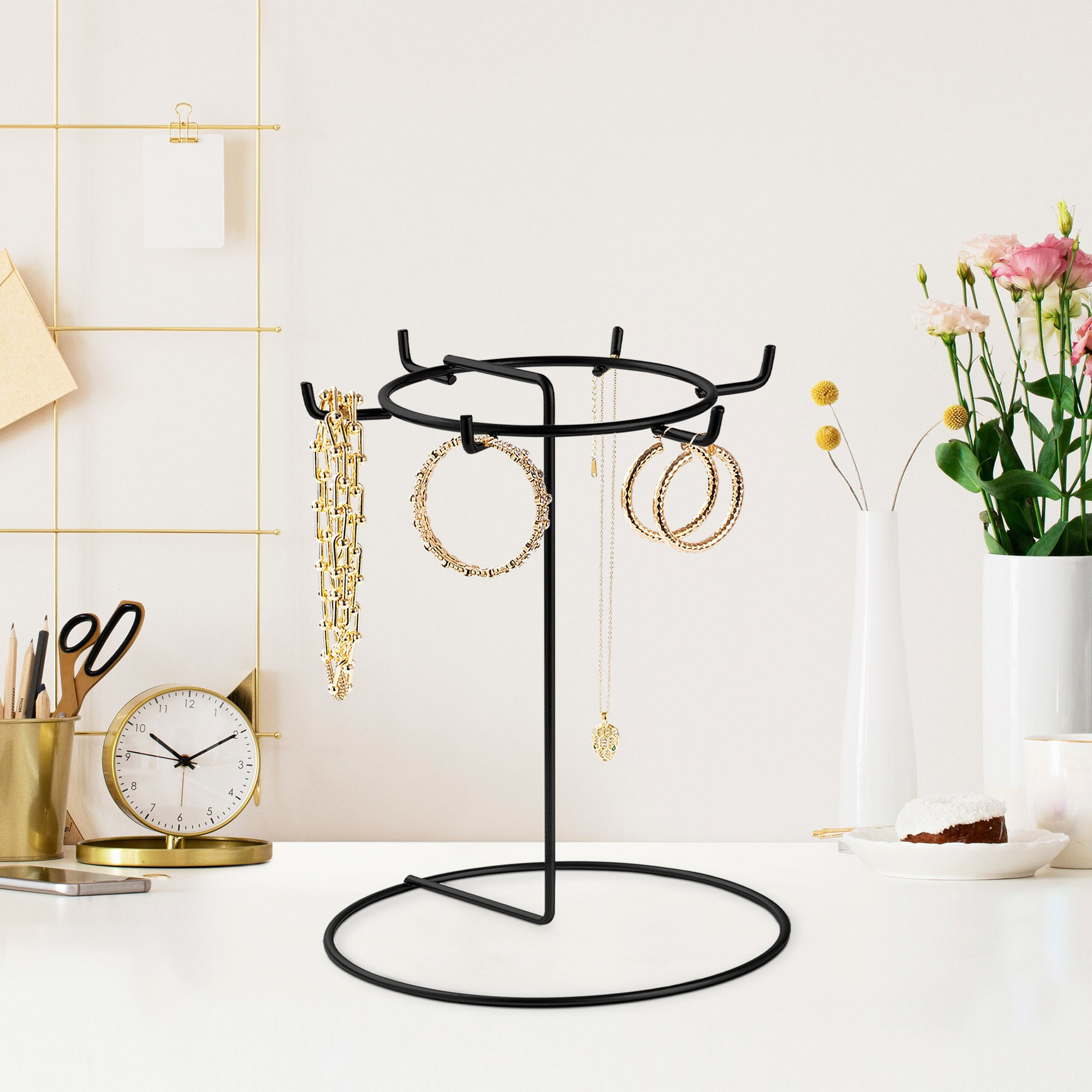 Organizator bijuterii, Aberto Design, metal, negru, 22x28 cm — imaginea 7