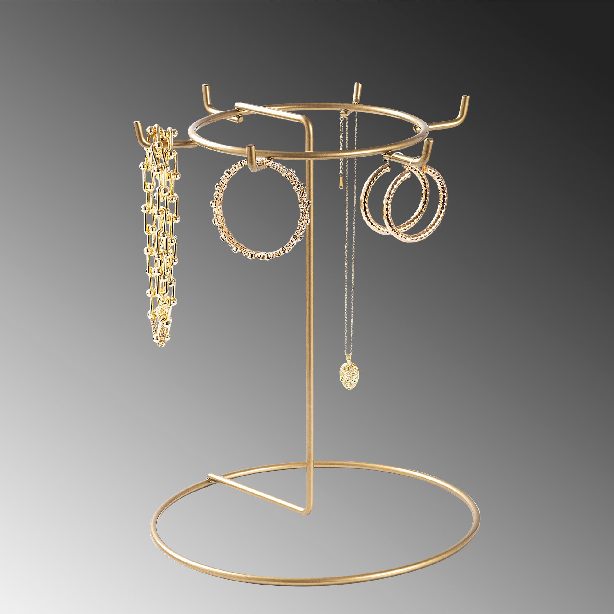 Suport bijuterii, Aberto Design, metal, auriu, 22x28 cm — imaginea 5