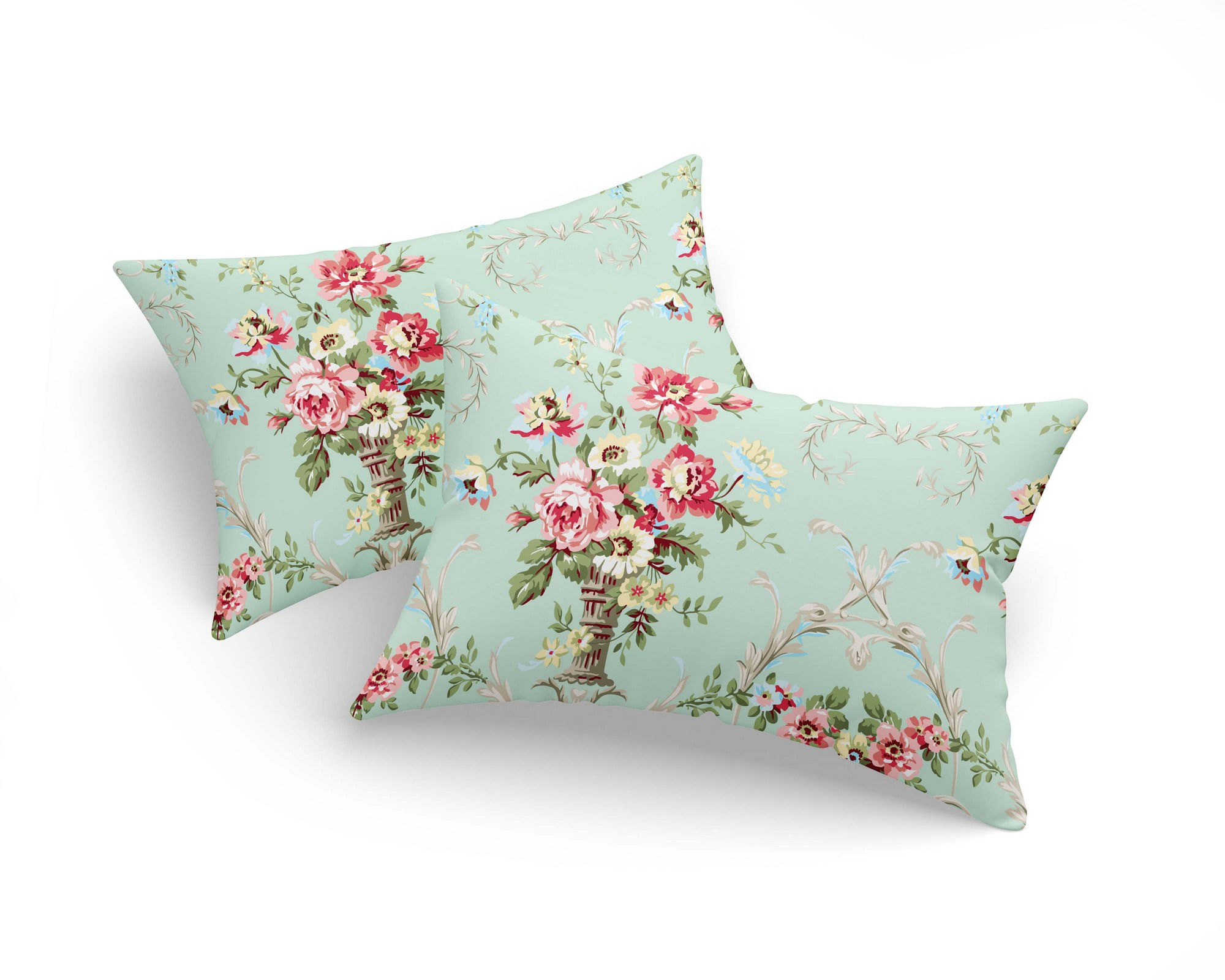 Set fete de perna, L'essentiel Maison, menta, 50x70 cm, bumbac si poliester, 2 bucati