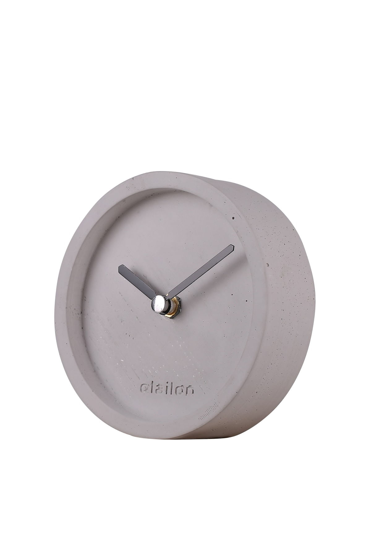 Ceas decorativ, Aberto Design, beton, gri, 12x4 cm
