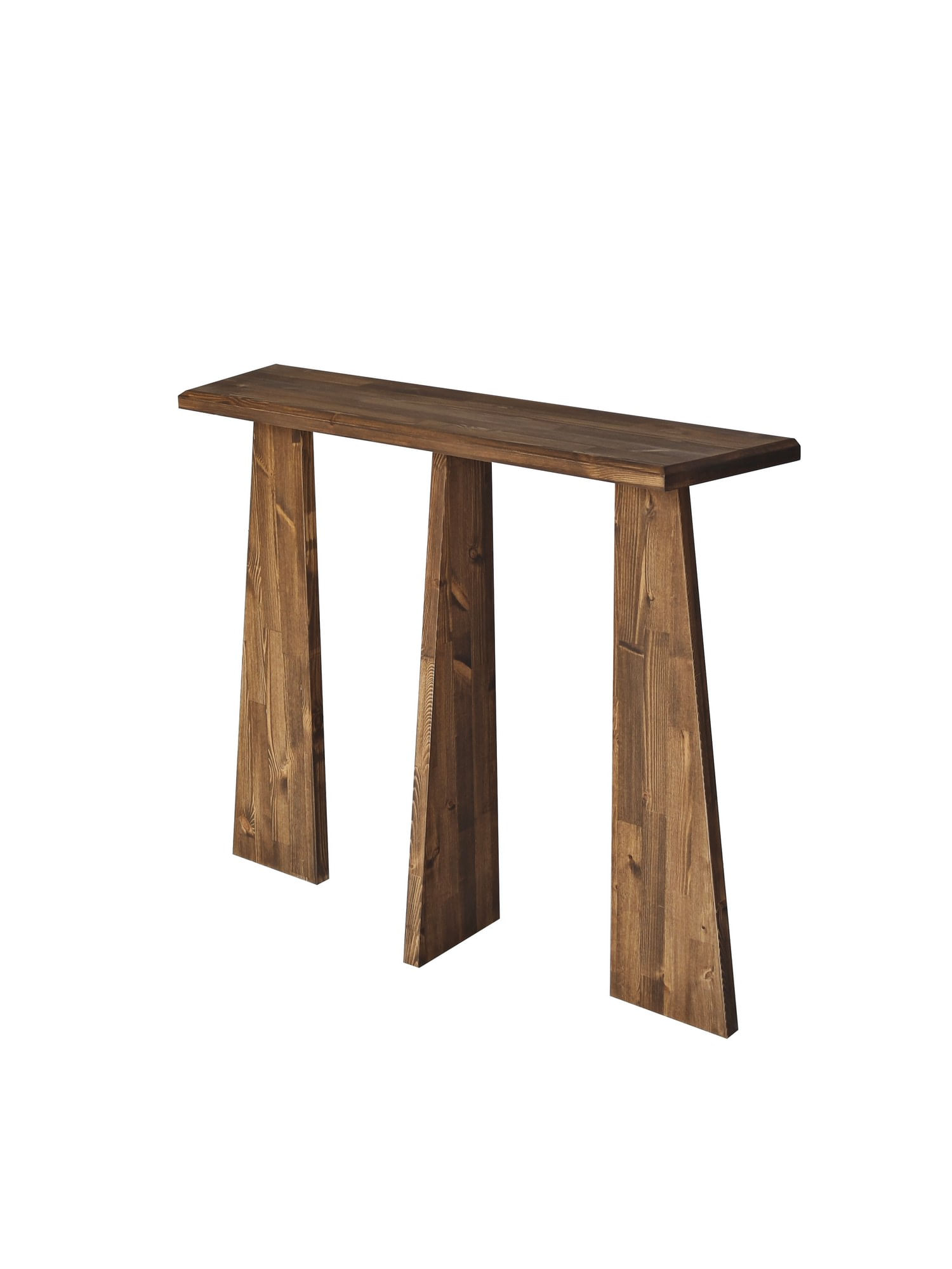 Consola, Hanah Home, lemn masiv, nuc, 100x28x83 cm — imaginea 7