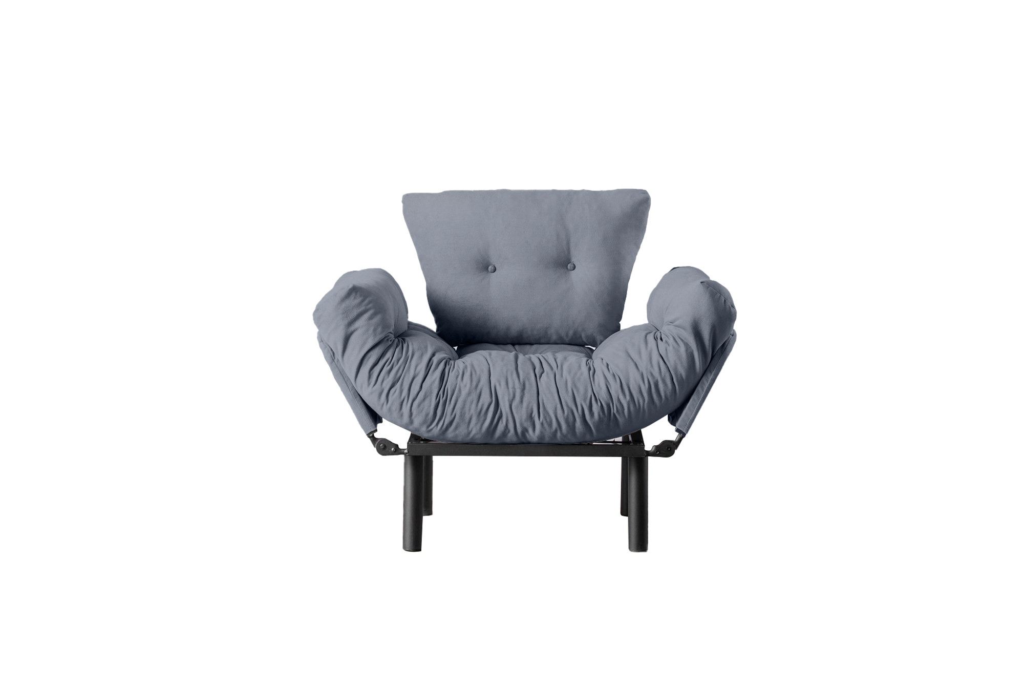 Fotoliu, Hanah Home, metal, gri, 95x85x70 cm — imaginea 3