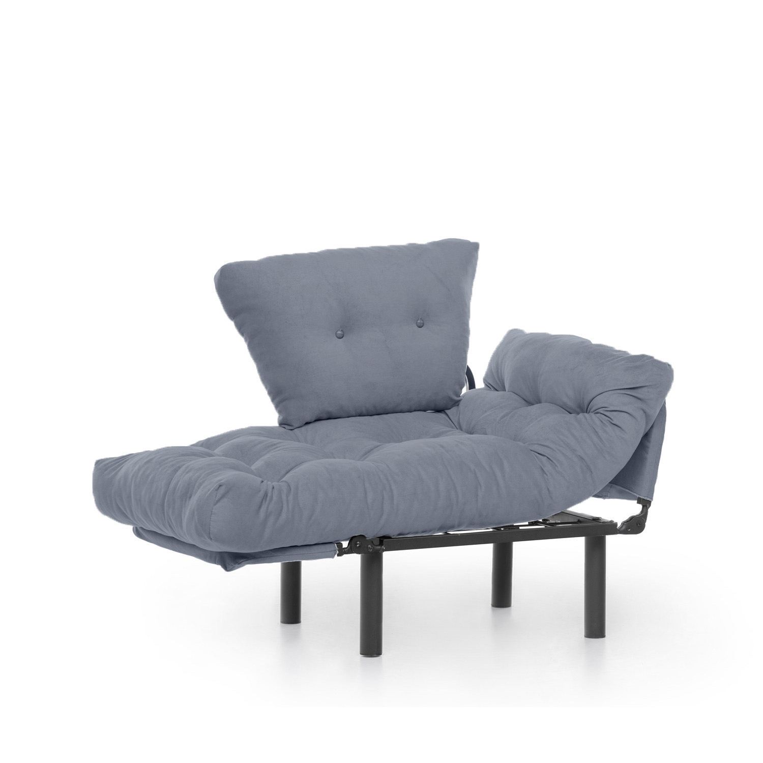 Fotoliu, Hanah Home, metal, gri, 95x85x70 cm — imaginea 6